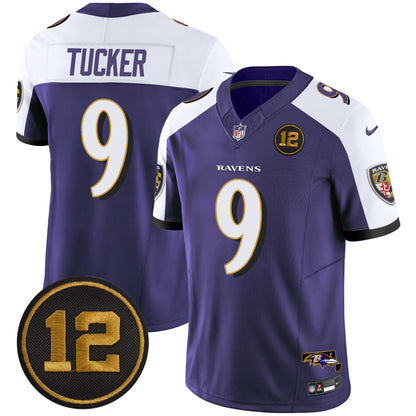 Ravens Jacoby Jones Patch Vapor Limited Jersey - All Stitched