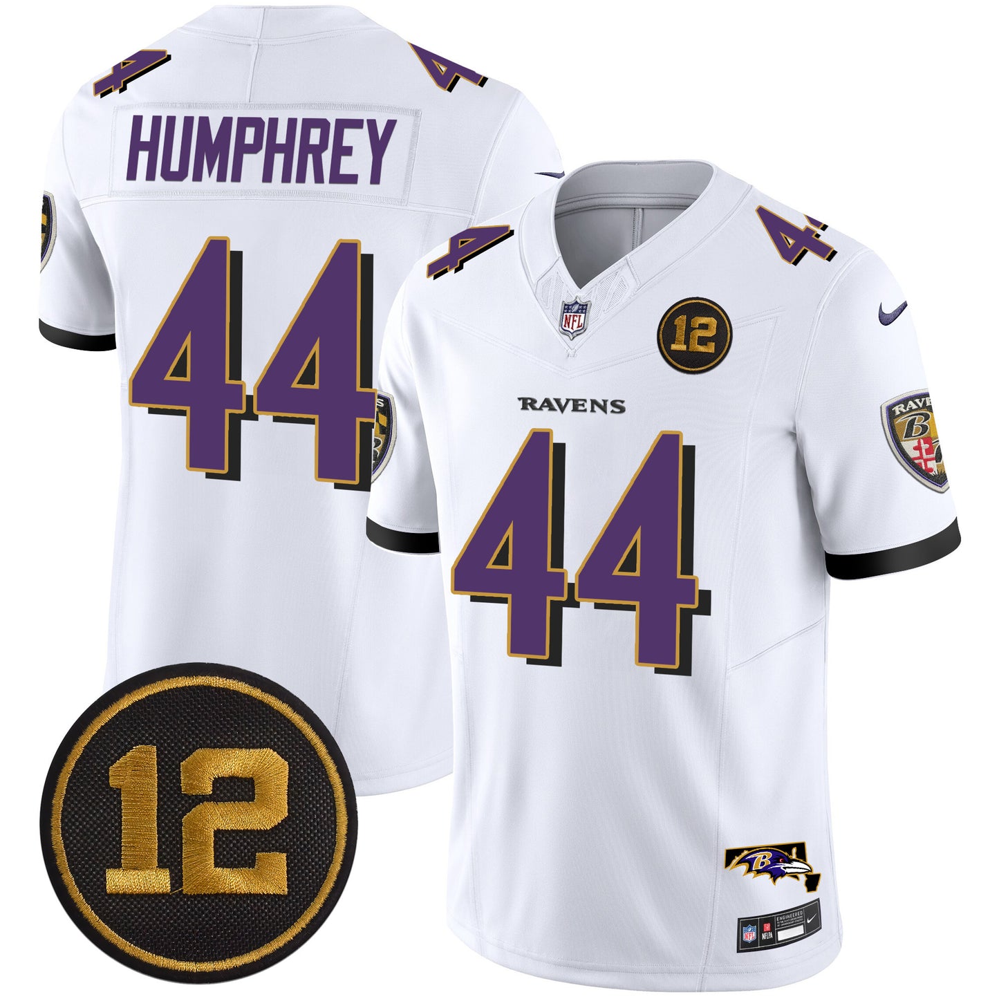 Ravens Jacoby Jones Patch Vapor Limited Jersey - All Stitched