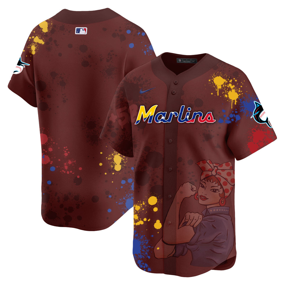 Miami Marlins 2024 Venezuelan Heritage Jersey - All Stitched