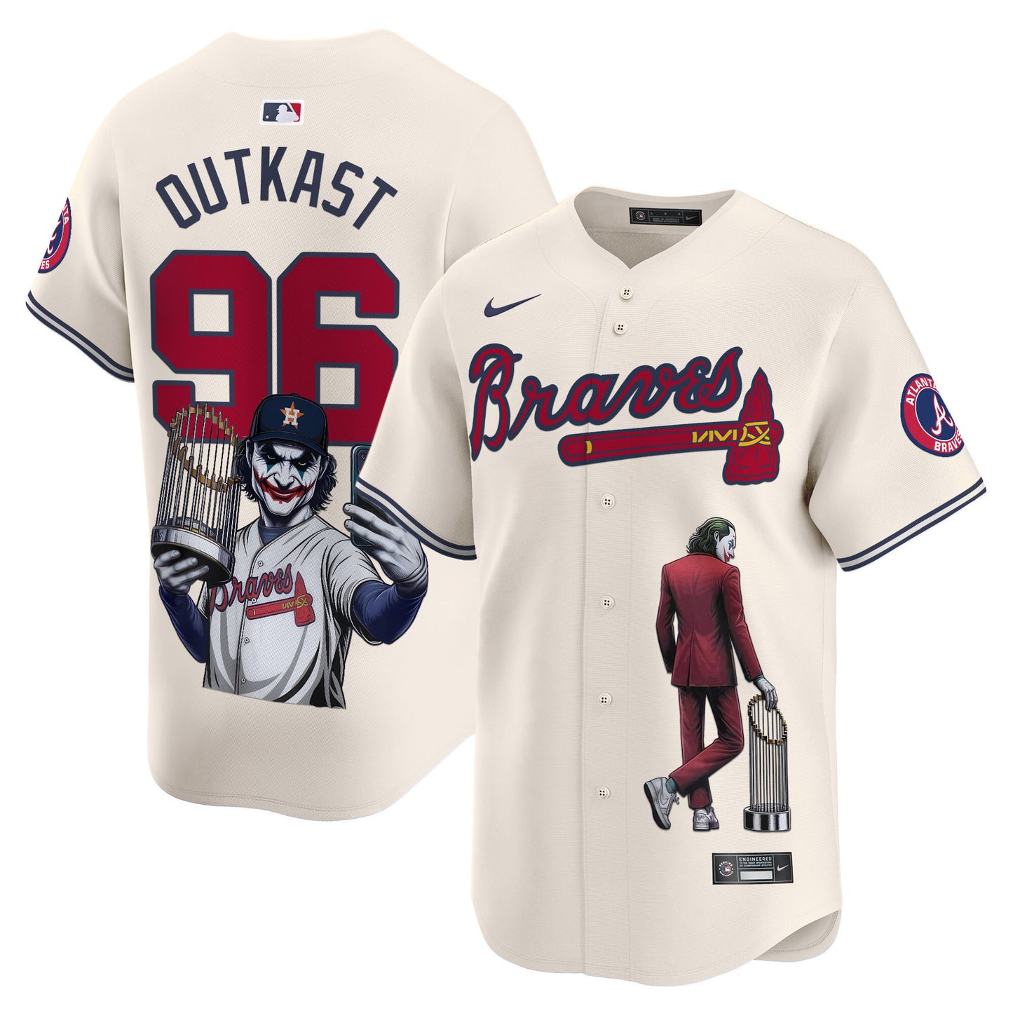 Atlanta Braves Joker Vapor Premier Limited Jersey - Printed