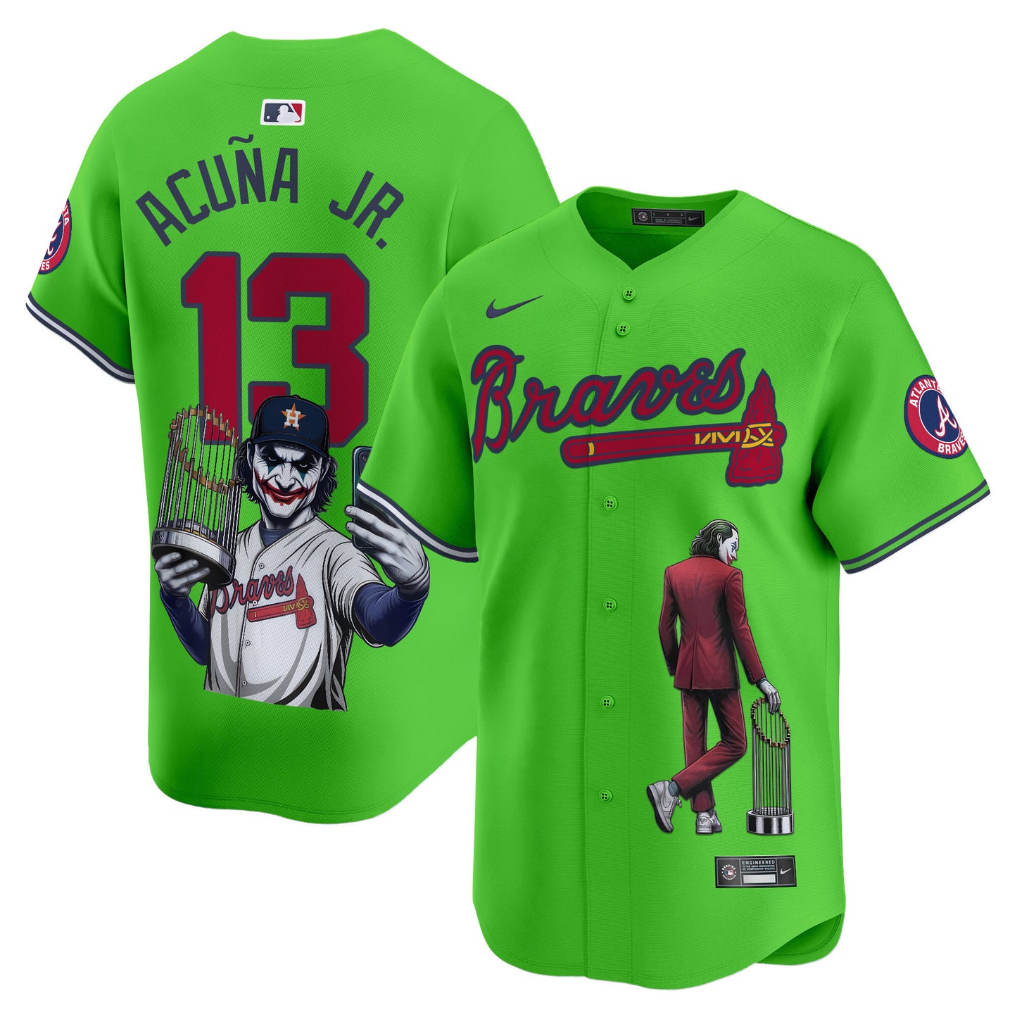 Atlanta Braves Joker Vapor Premier Limited Jersey - Printed