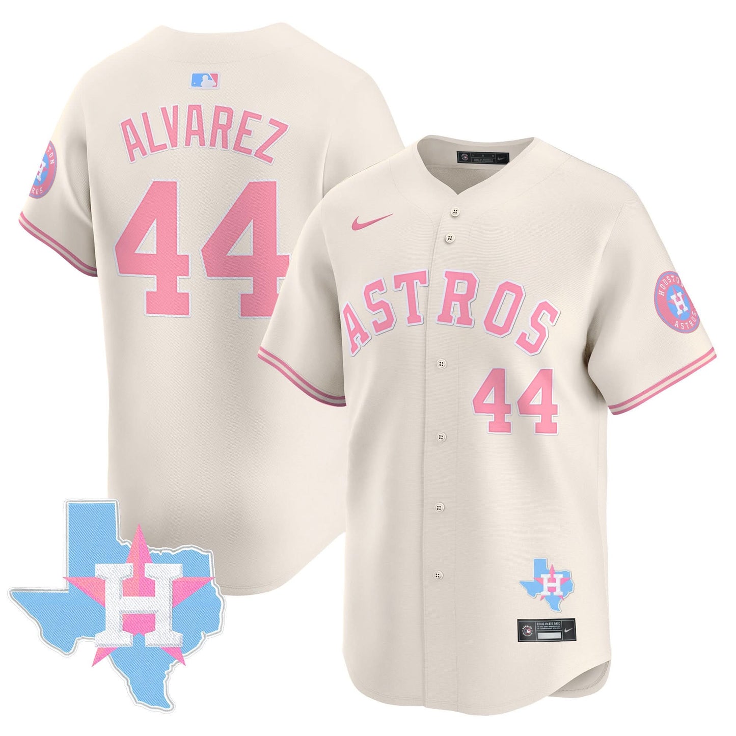 Unisex Astros Bubblegum Pink Vapor Premier Limited Jersey - All Stitched