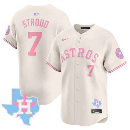 Unisex Astros Bubblegum Pink Vapor Premier Limited Jersey - All Stitched