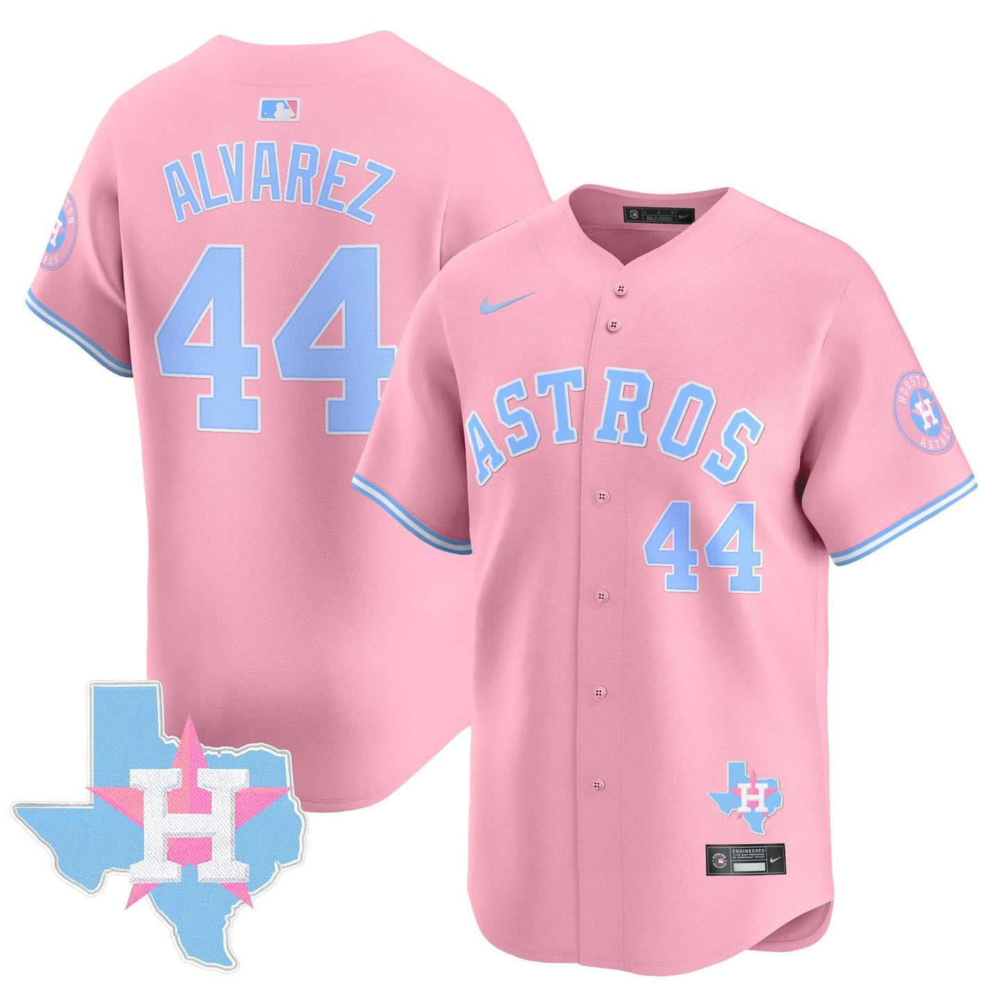 Unisex Astros Bubblegum Pink Vapor Premier Limited Jersey - All Stitched