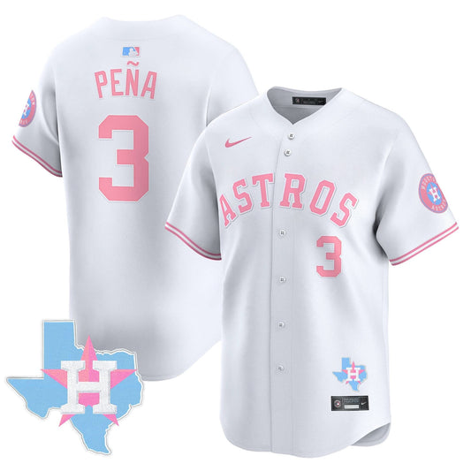 Unisex Astros Bubblegum Pink Vapor Premier Limited Jersey - All Stitched