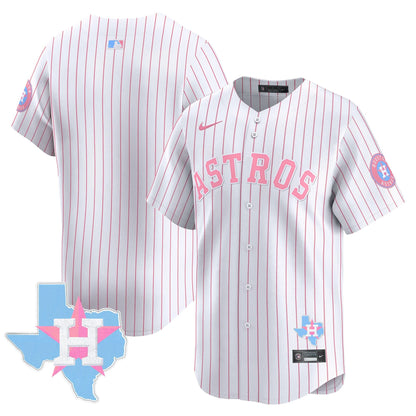 Unisex Astros Bubblegum Pink Vapor Premier Limited Jersey - All Stitched