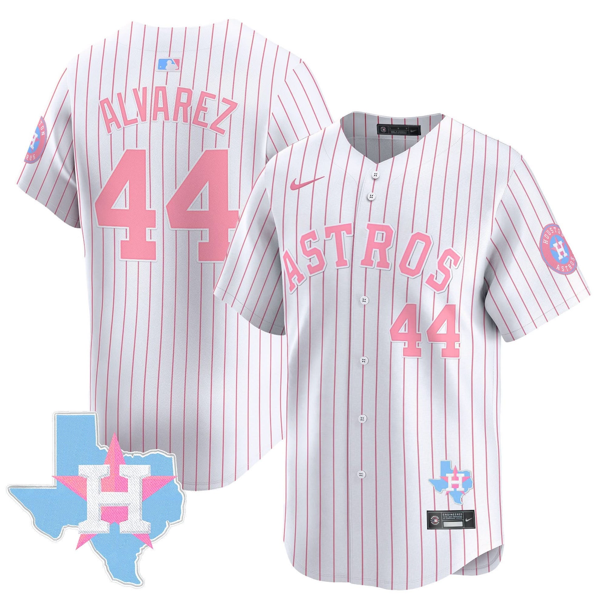 Unisex Astros Bubblegum Pink Vapor Premier Limited Jersey - All Stitched