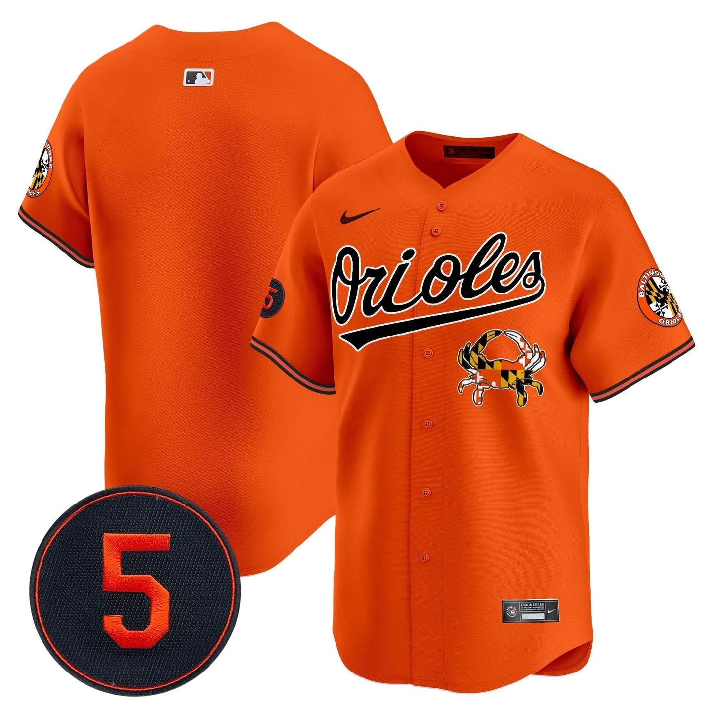 Baltimore Orioles Robinson Patch Vapor Premier Limited Jersey V9 - All Stitched
