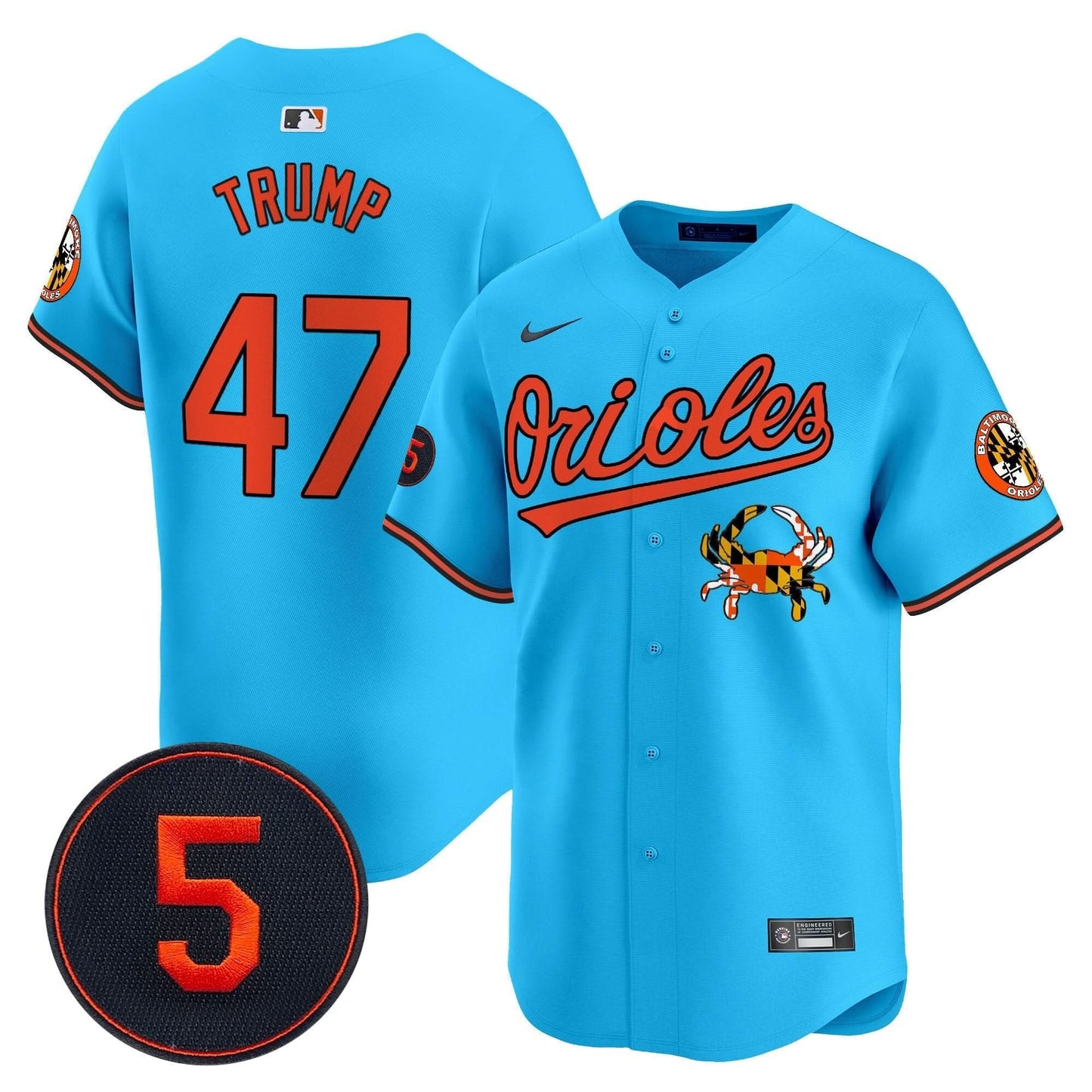Baltimore Orioles Robinson Patch Vapor Premier Limited Jersey V9 - All Stitched