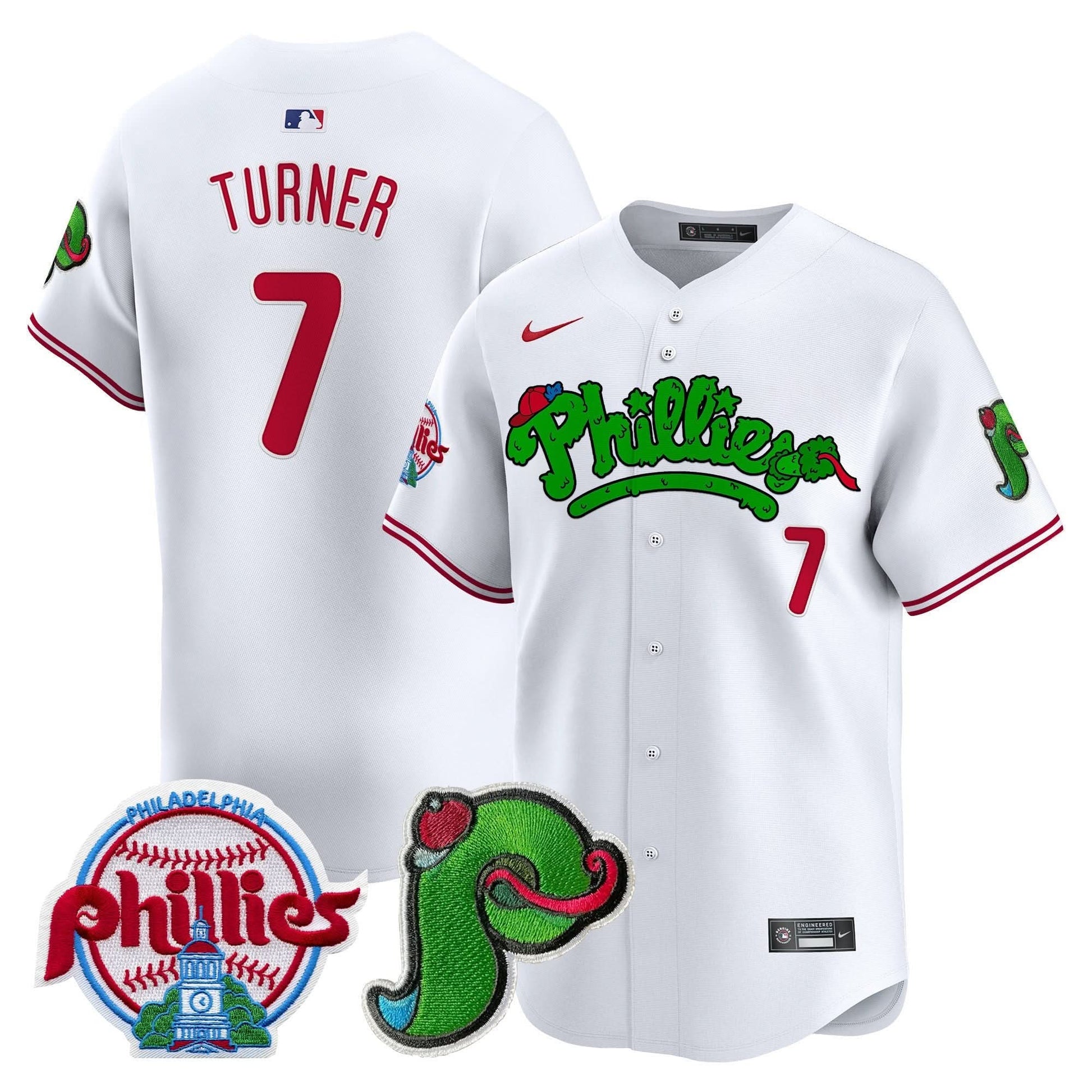 Unisex Phillies Phanatic Patch Vapor Premier Limited Jersey V3 - All Stitched