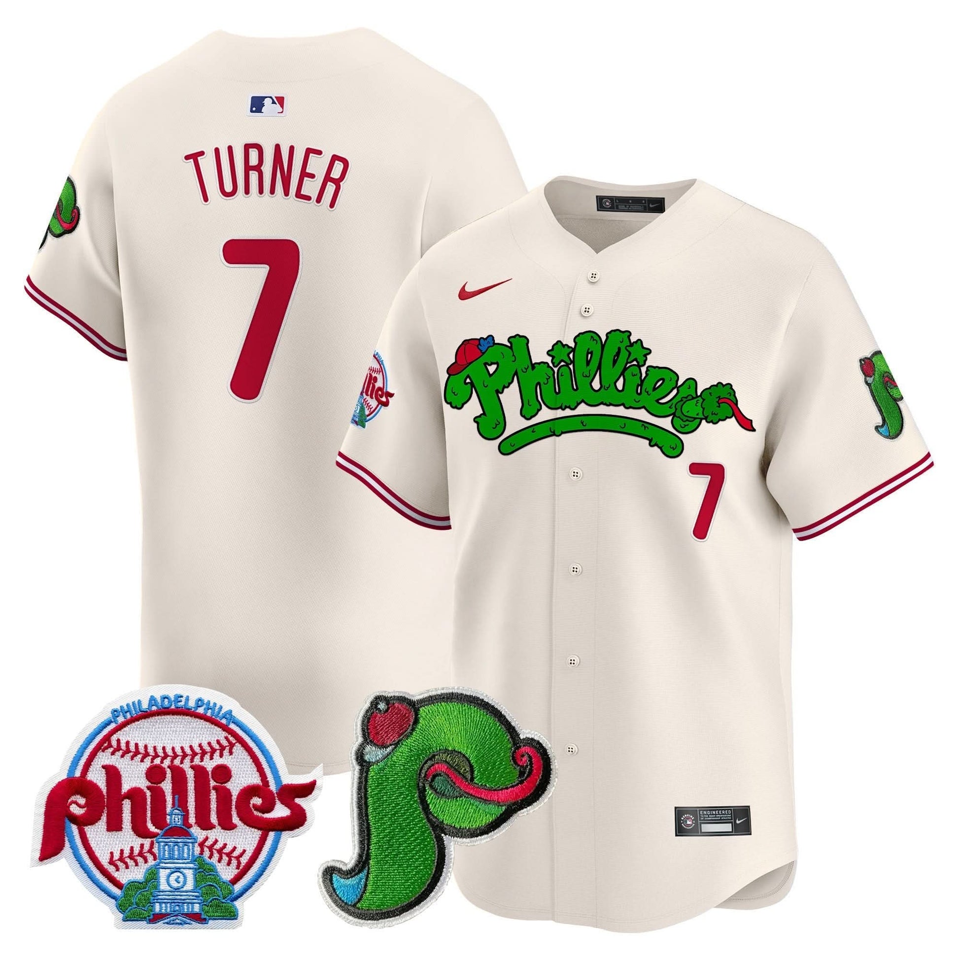 Unisex Phillies Phanatic Patch Vapor Premier Limited Jersey V3 - All Stitched