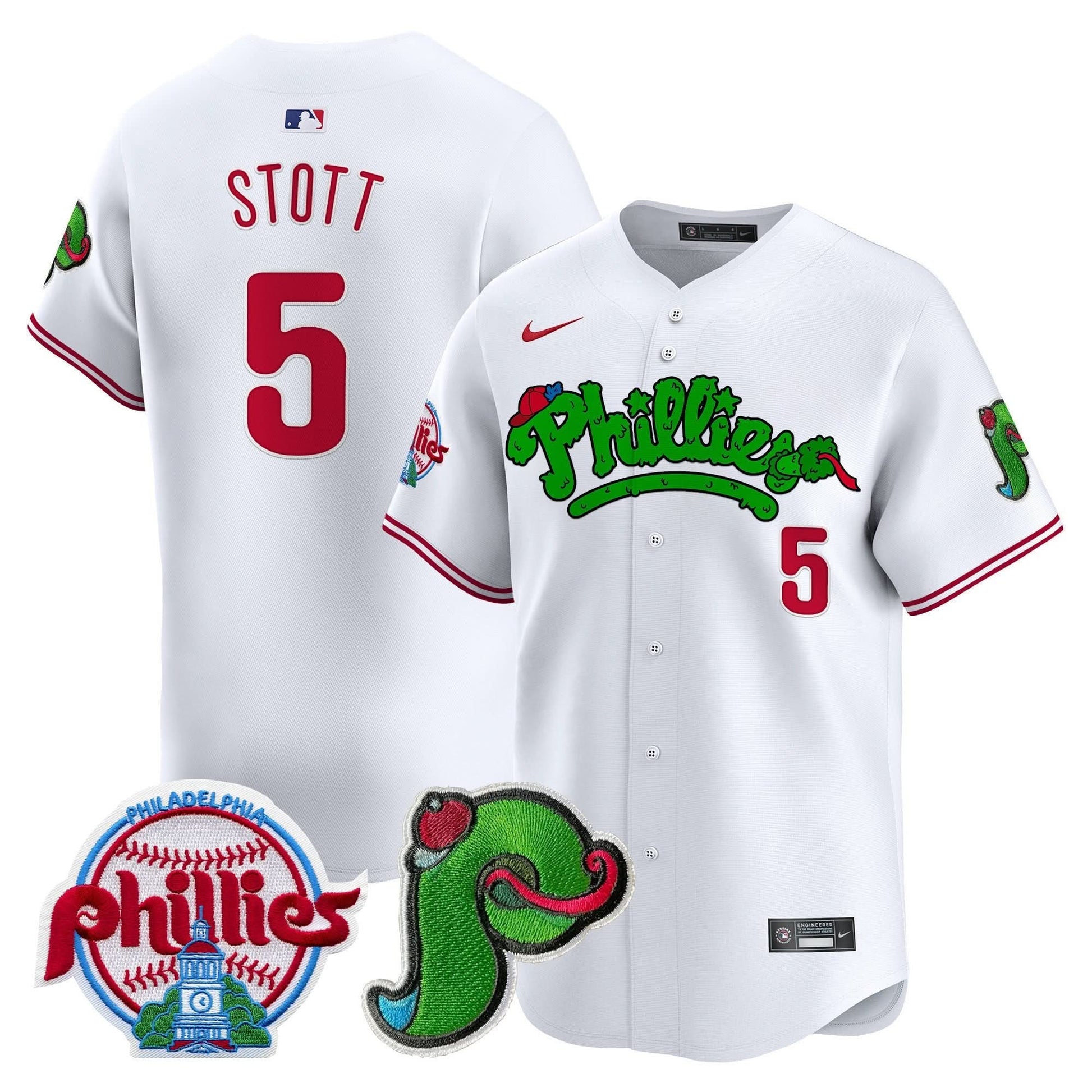 Unisex Phillies Phanatic Patch Vapor Premier Limited Jersey V3 - All Stitched