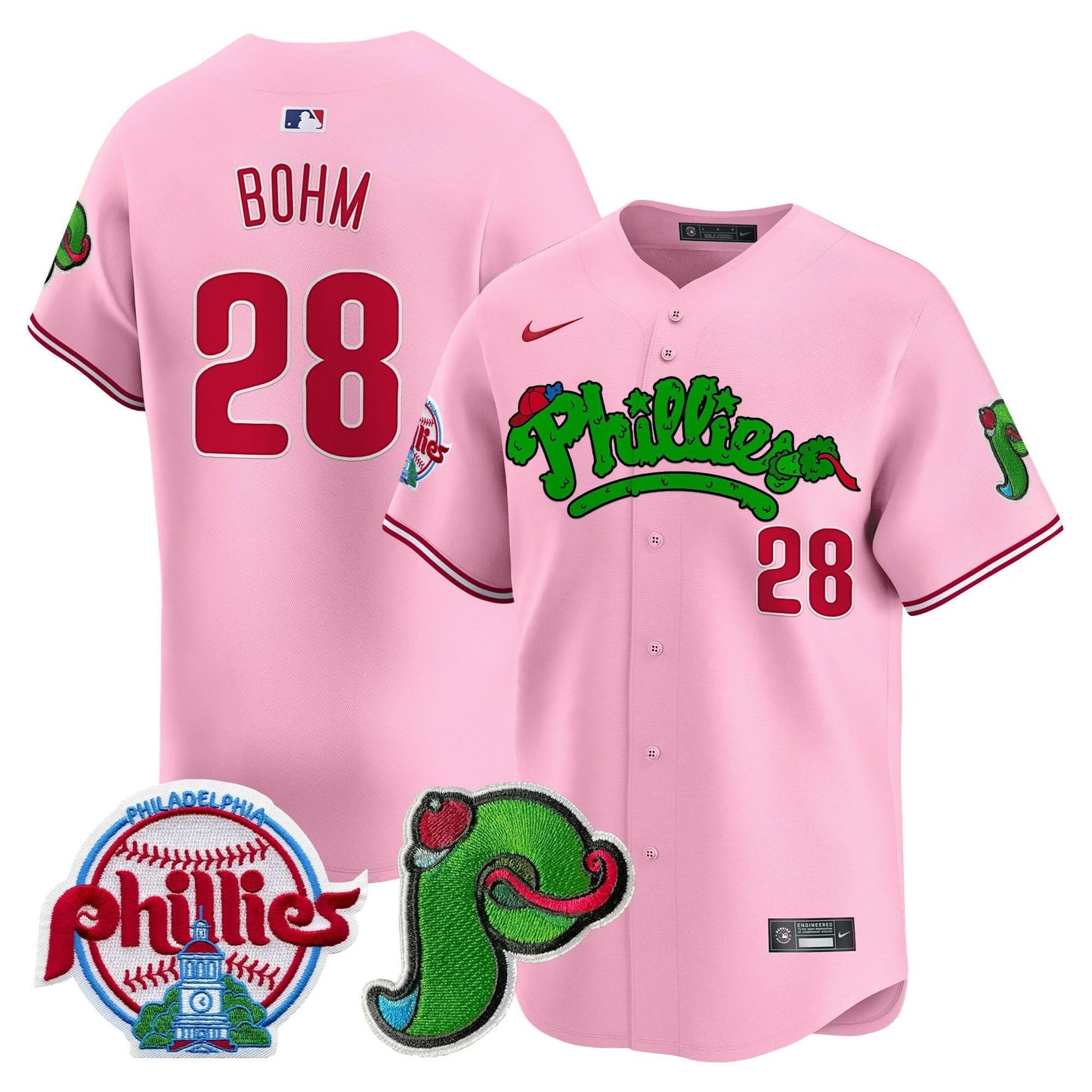 Unisex Phillies Phanatic Patch Vapor Premier Limited Jersey V3 - All Stitched