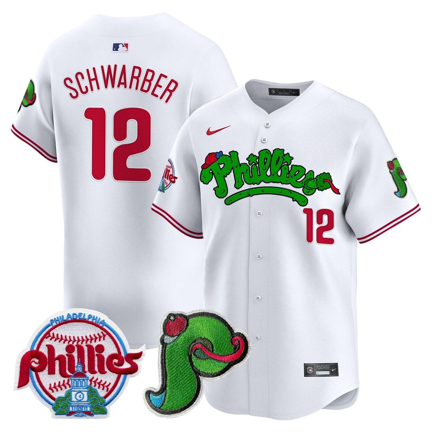 Unisex Phillies Phanatic Patch Vapor Premier Limited Jersey V3 - All Stitched