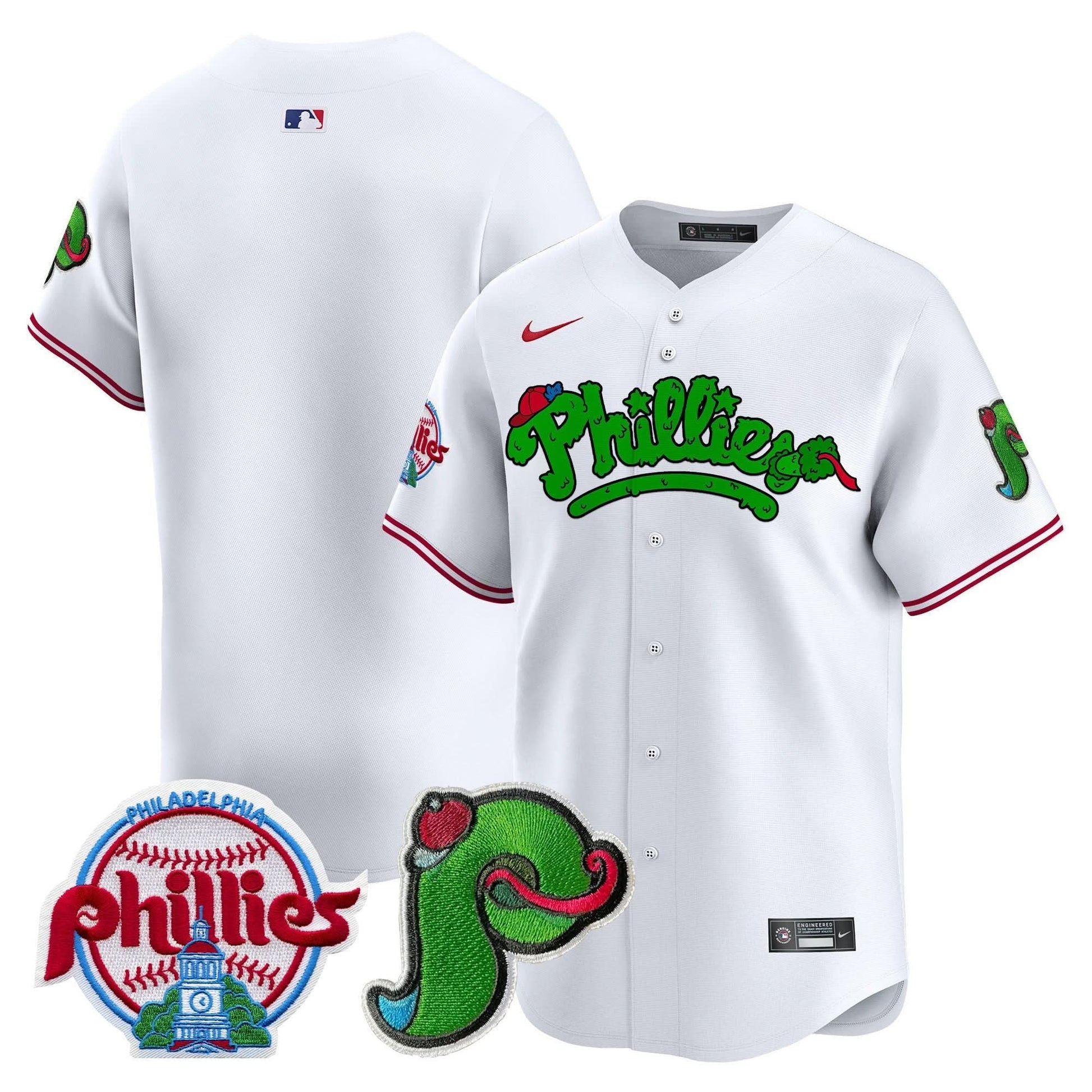 Unisex Phillies Phanatic Patch Vapor Premier Limited Jersey V3 - All Stitched