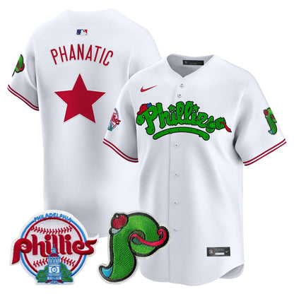 Unisex Phillies Phanatic Patch Vapor Premier Limited Jersey V3 - All Stitched