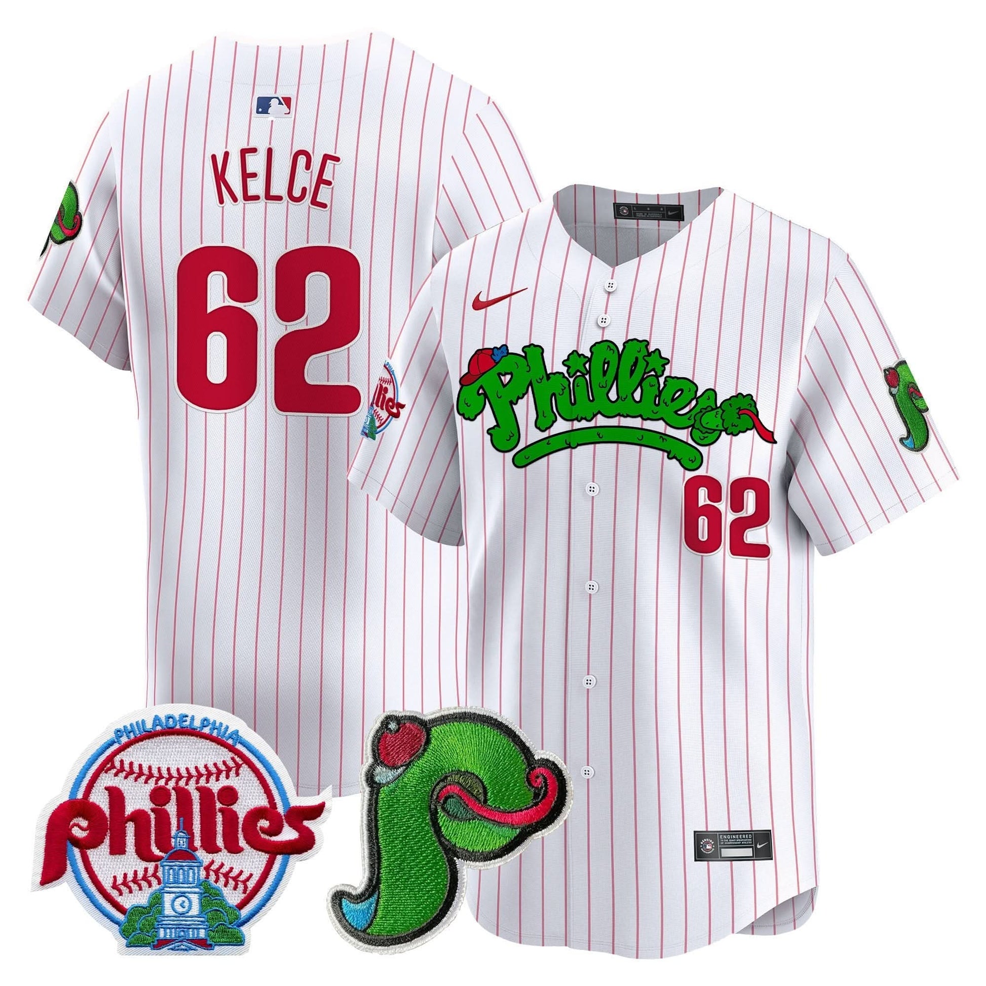 Unisex Phillies Phanatic Patch Vapor Premier Limited Jersey V3 - All Stitched