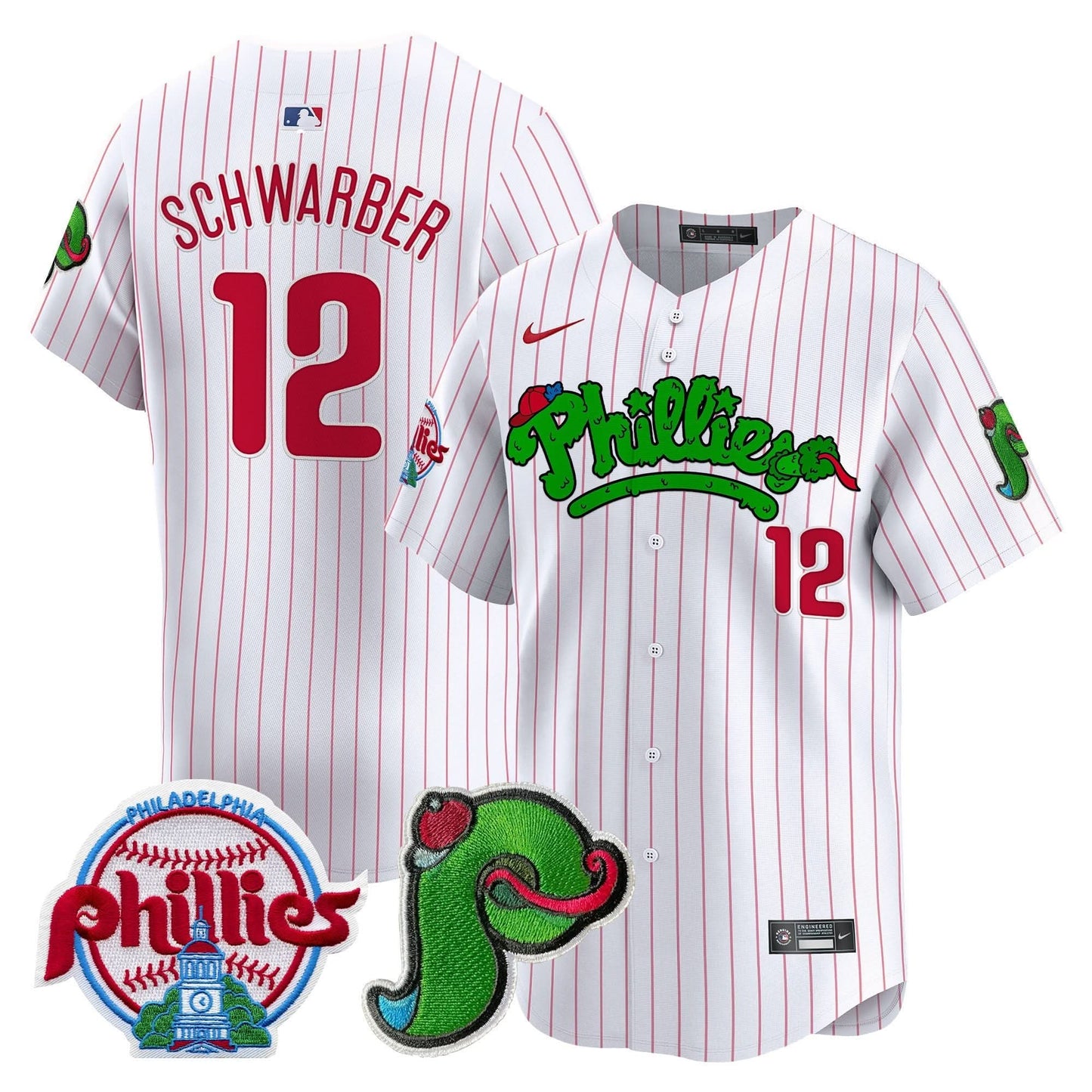 Unisex Phillies Phanatic Patch Vapor Premier Limited Jersey V3 - All Stitched