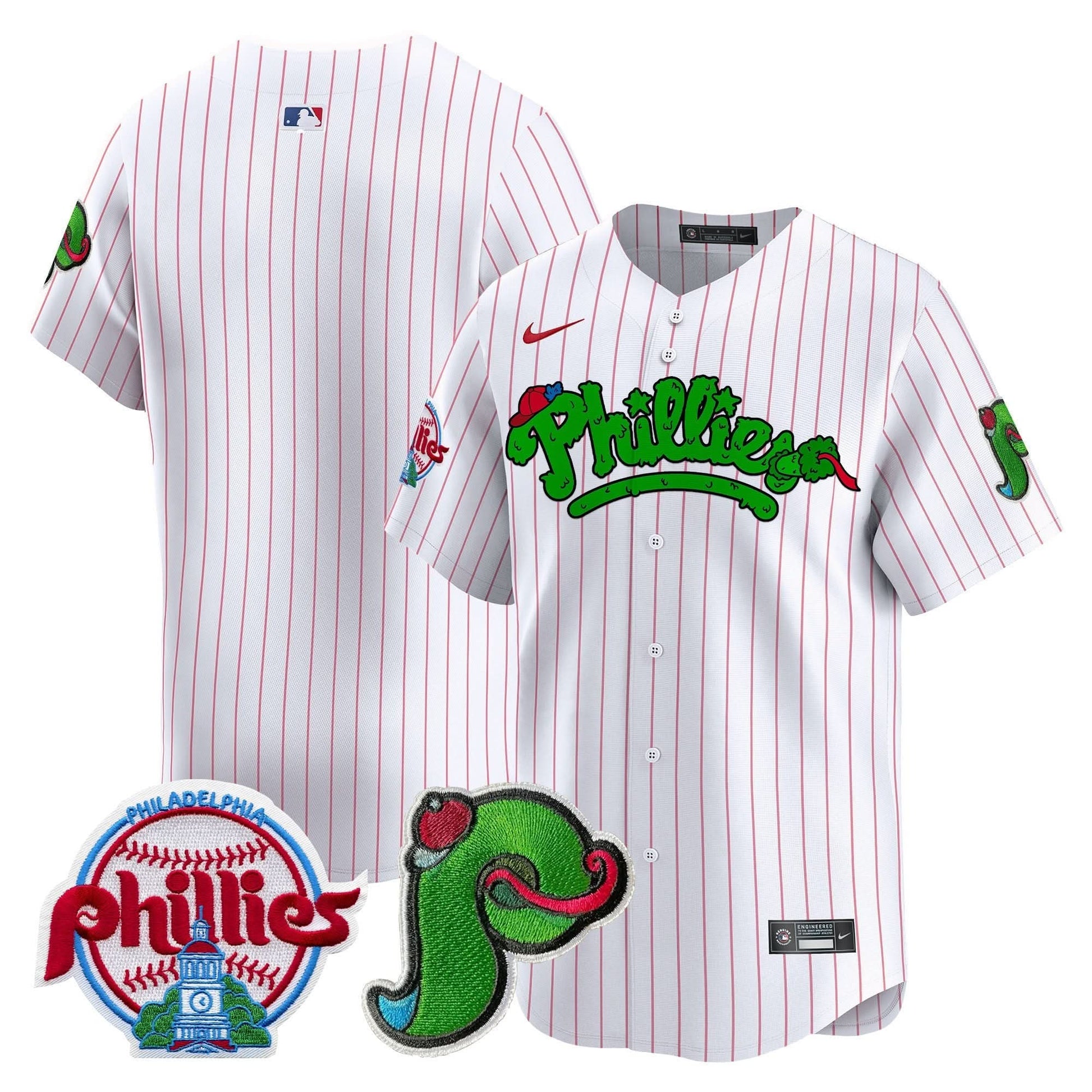 Unisex Phillies Phanatic Patch Vapor Premier Limited Jersey V3 - All Stitched