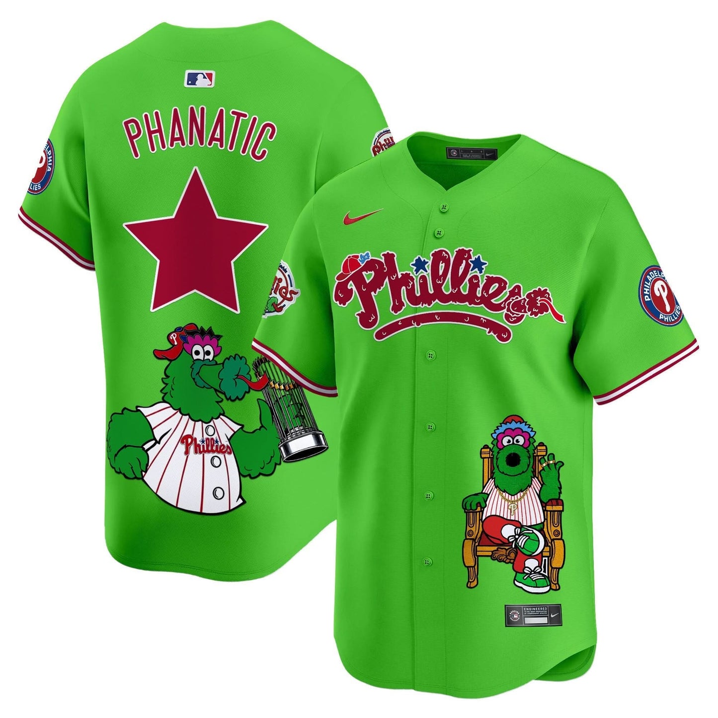 Unisex Phillies Phanatic Vapor Premier Limited Jersey - Printed
