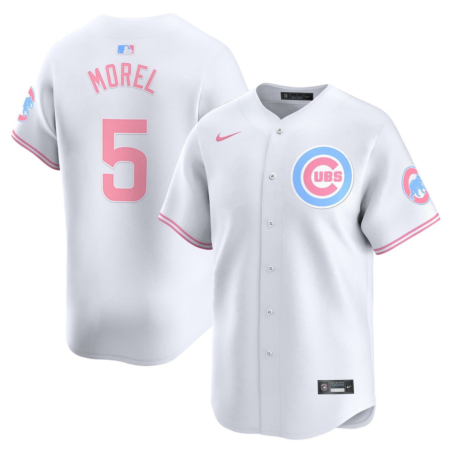 Chicago Cubs Bubblegum Pink Vapor Premier Limited Jersey - All Stitched