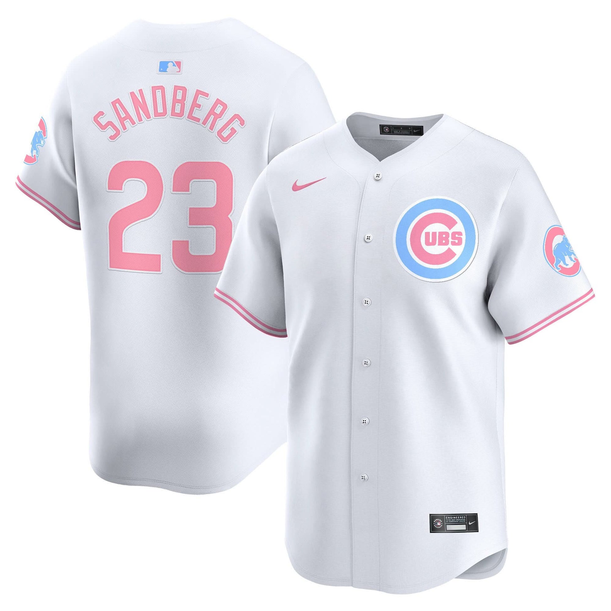 Unisex Chicago Cubs Bubblegum Pink Vapor Premier Limited Jersey - All Stitched