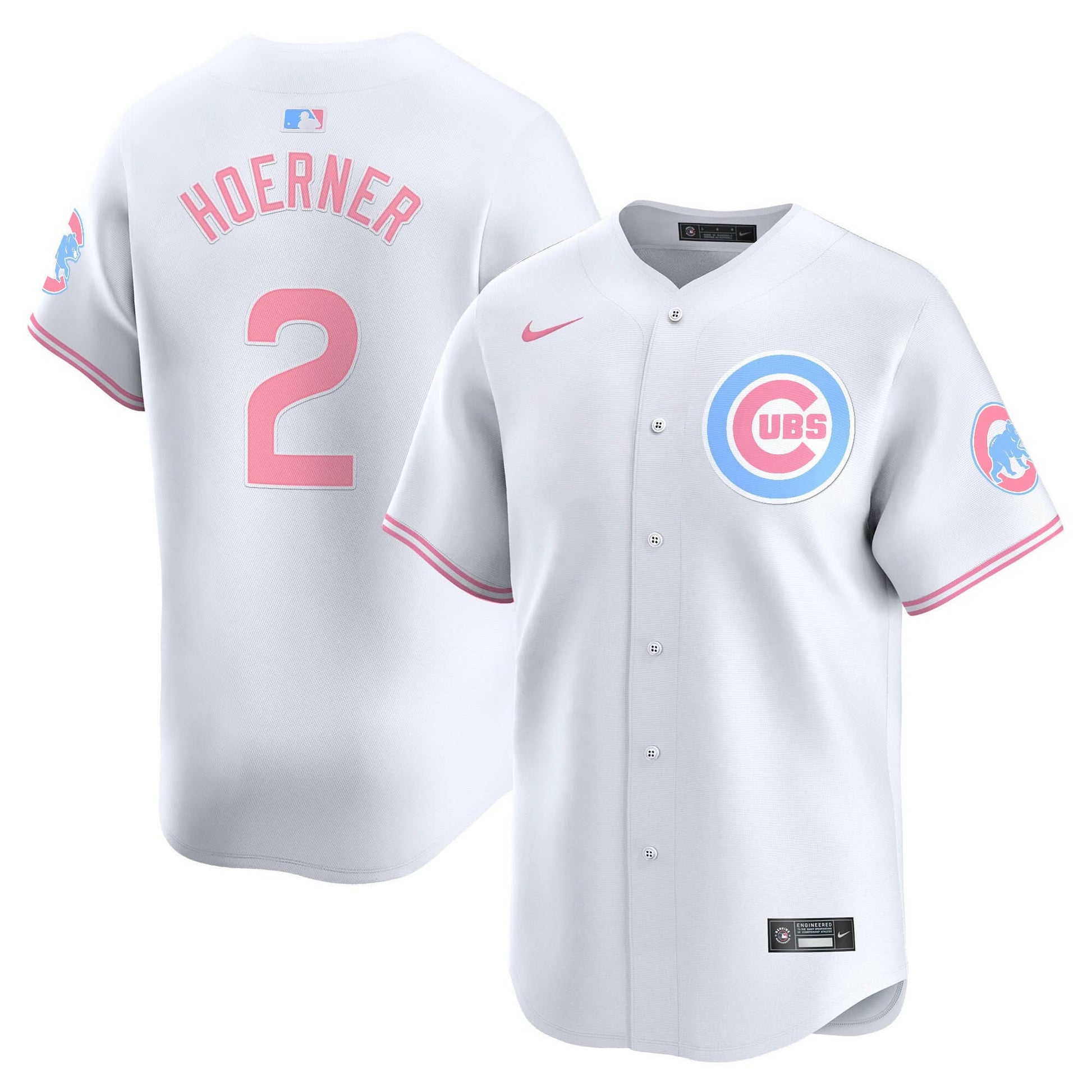 Unisex Chicago Cubs Bubblegum Pink Vapor Premier Limited Jersey - All Stitched