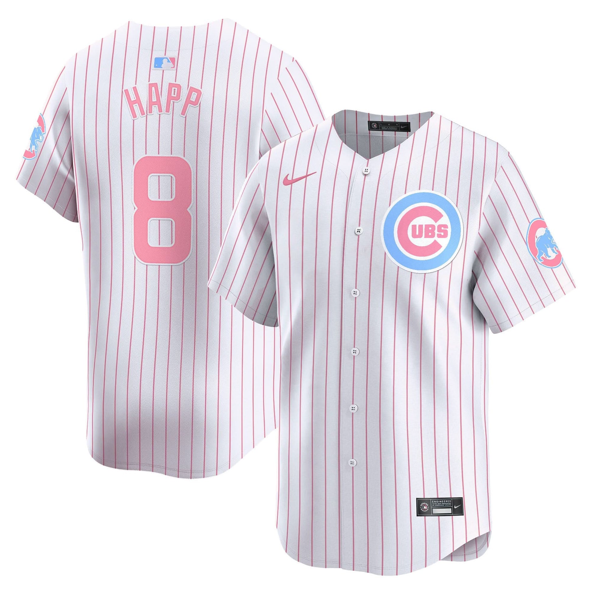 Unisex Chicago Cubs Bubblegum Pink Vapor Premier Limited Jersey - All Stitched