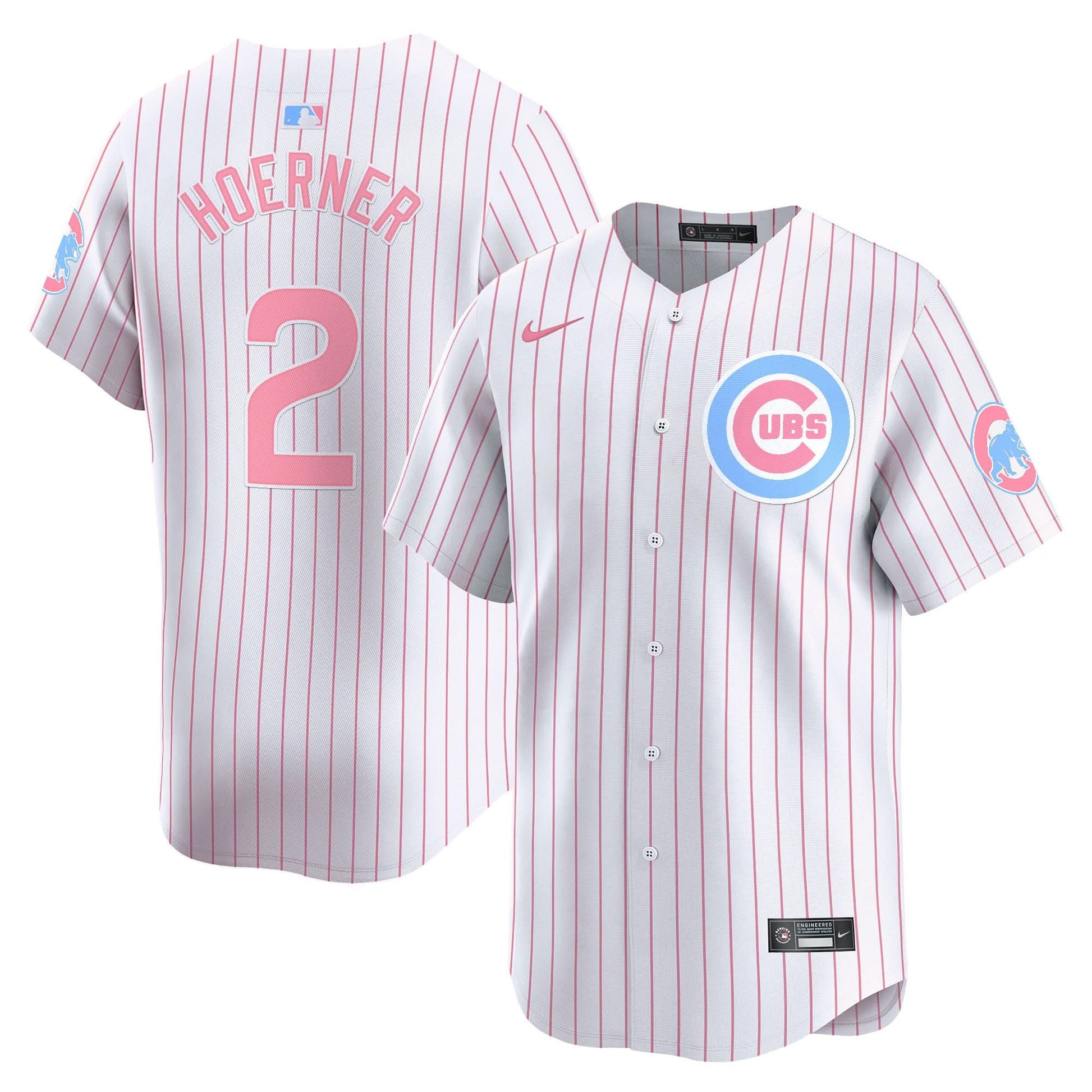 Unisex Chicago Cubs Bubblegum Pink Vapor Premier Limited Jersey - All Stitched
