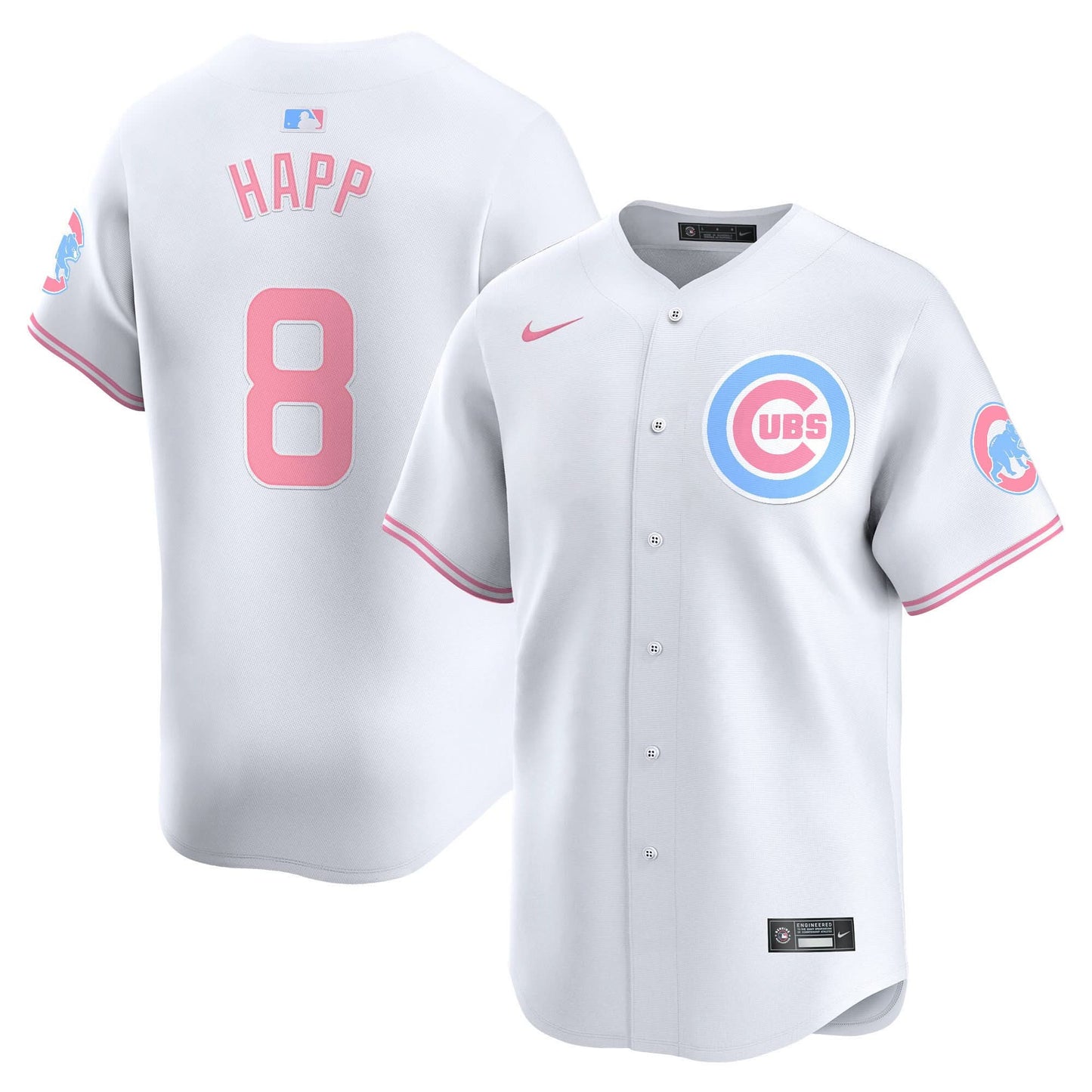 Unisex Chicago Cubs Bubblegum Pink Vapor Premier Limited Jersey - All Stitched