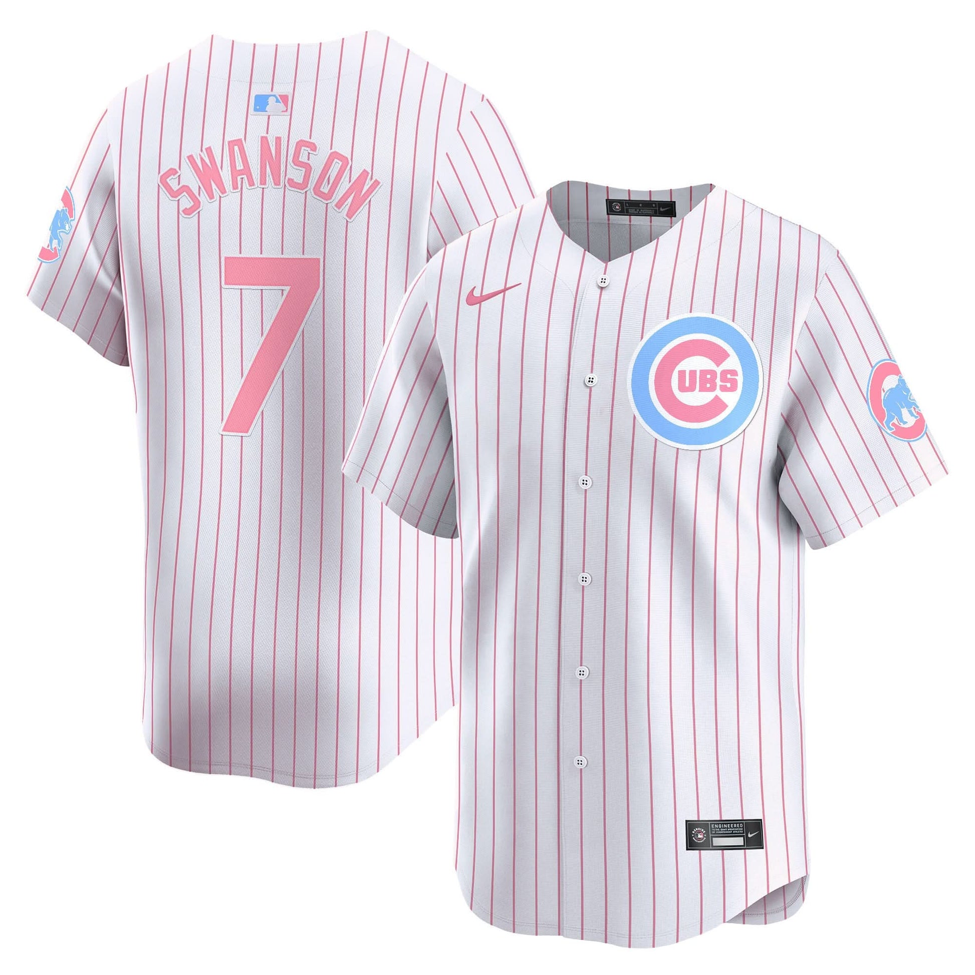 Unisex Chicago Cubs Bubblegum Pink Vapor Premier Limited Jersey - All Stitched