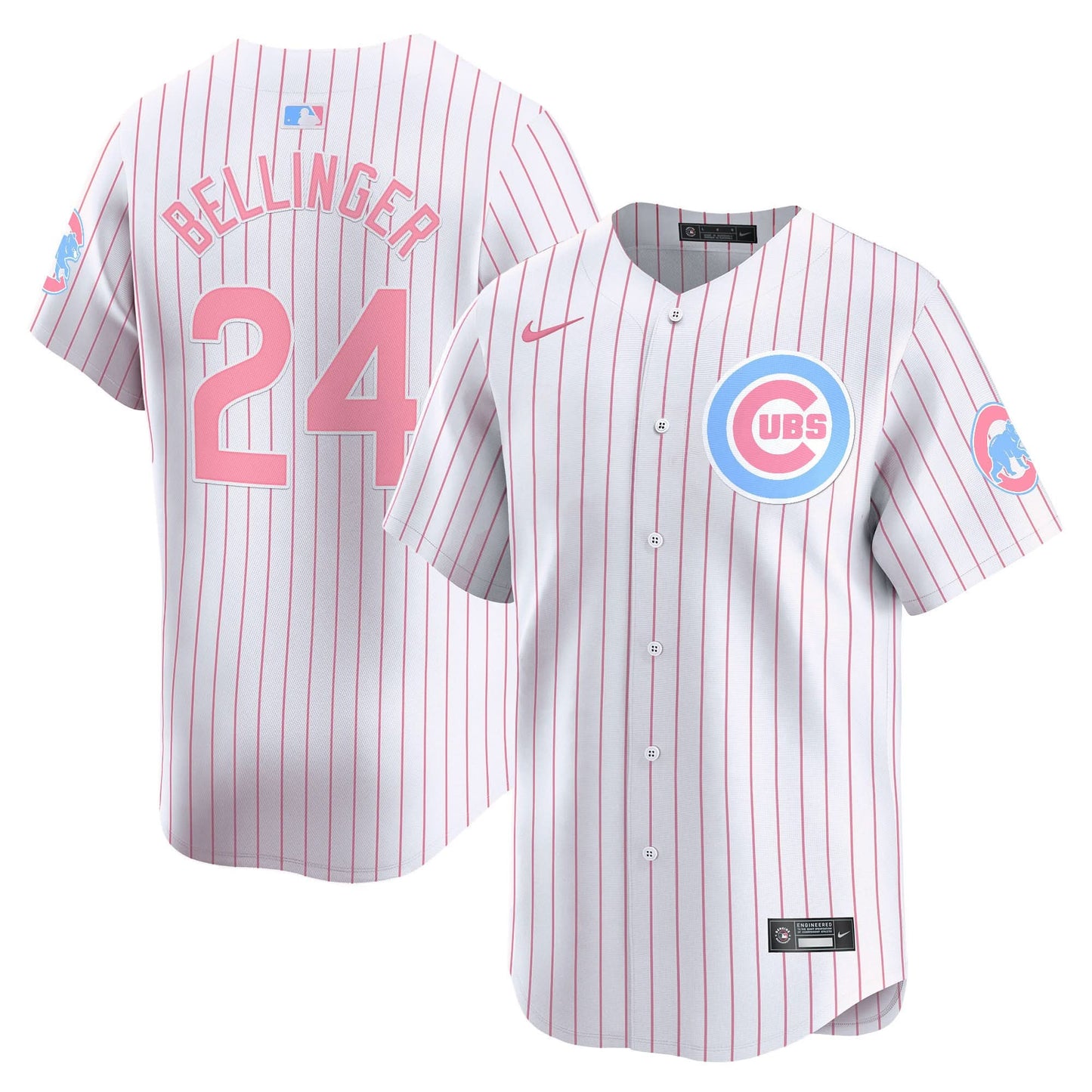 Unisex Chicago Cubs Bubblegum Pink Vapor Premier Limited Jersey - All Stitched