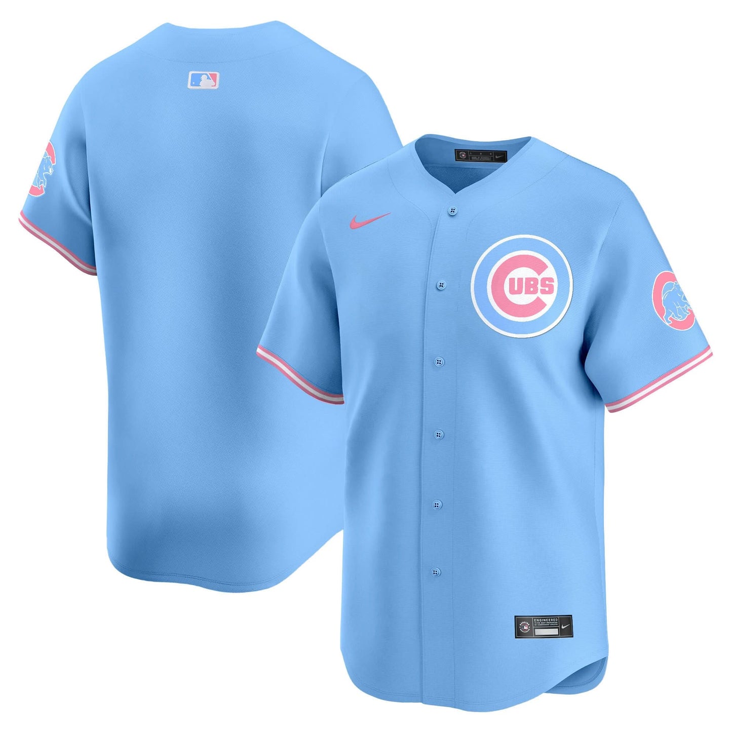 Unisex Chicago Cubs Bubblegum Pink Vapor Premier Limited Jersey - All Stitched