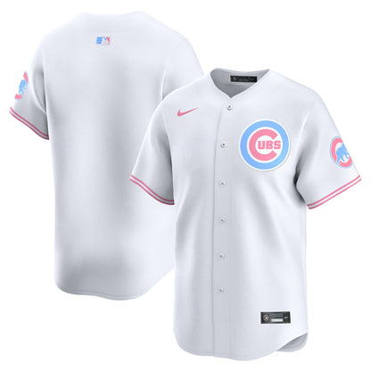 Chicago Cubs Bubblegum Pink Vapor Premier Limited Jersey - All Stitched