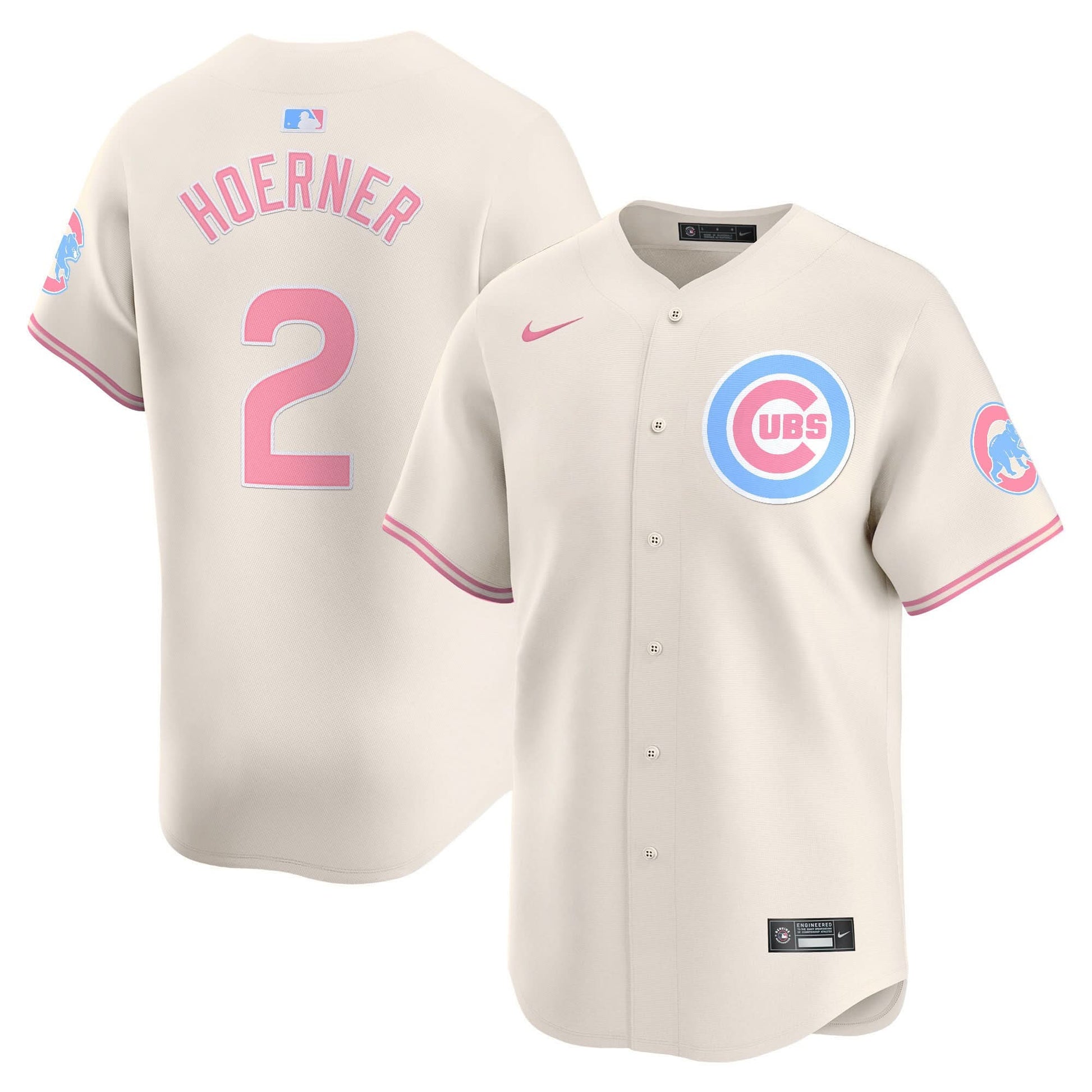 Unisex Chicago Cubs Bubblegum Pink Vapor Premier Limited Jersey - All Stitched