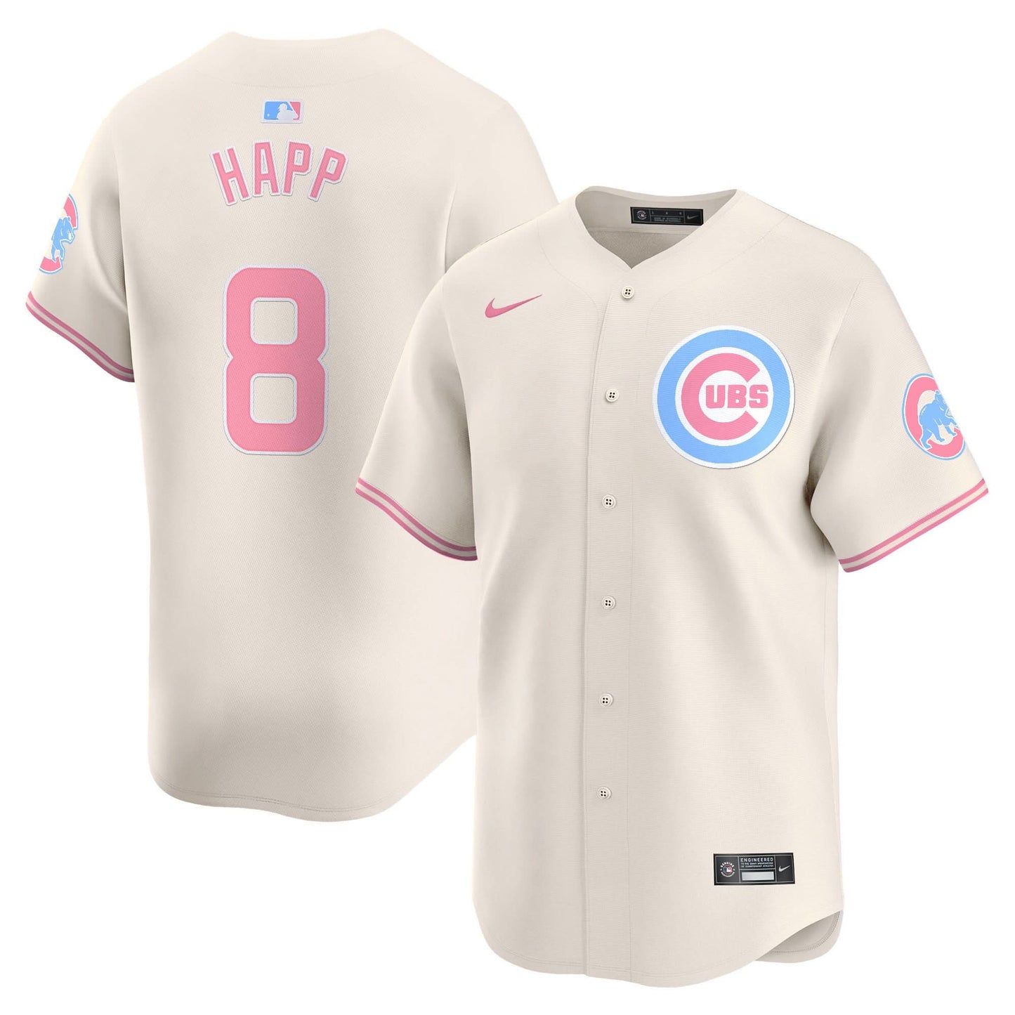 Unisex Chicago Cubs Bubblegum Pink Vapor Premier Limited Jersey - All Stitched