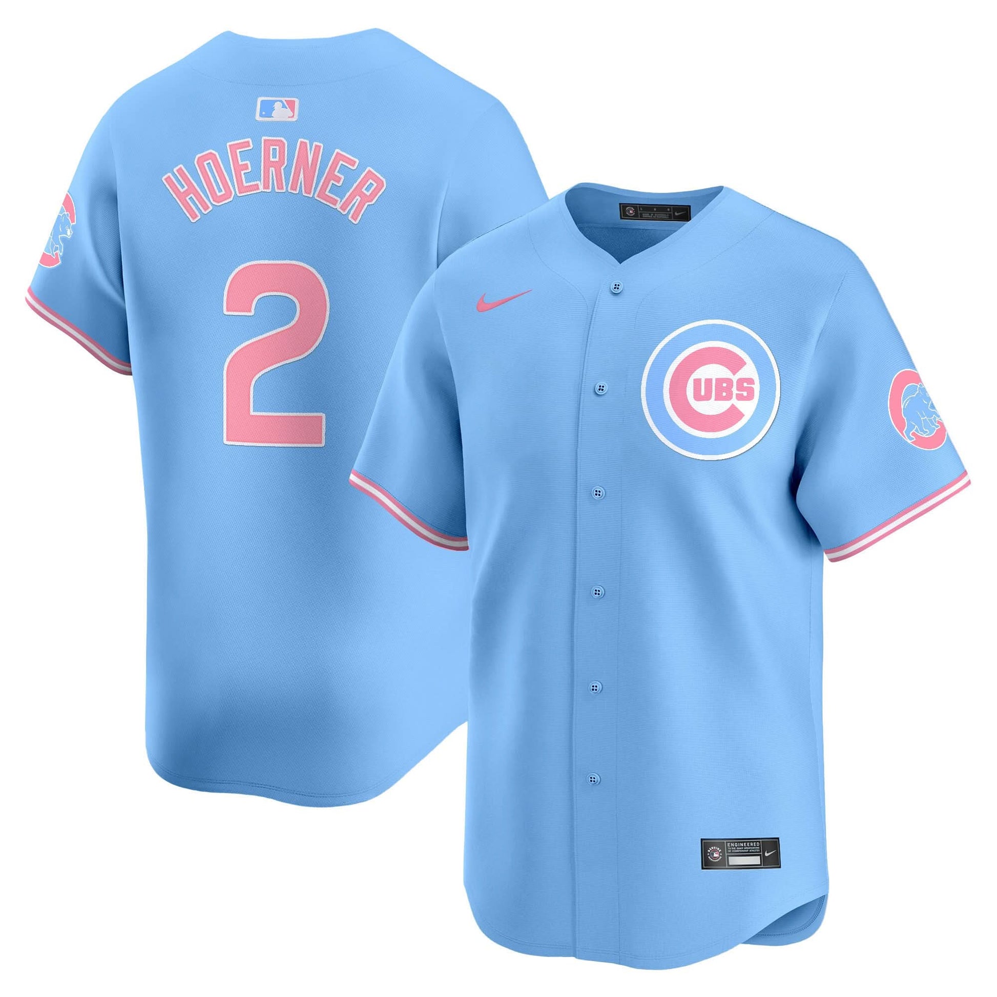 Unisex Chicago Cubs Bubblegum Pink Vapor Premier Limited Jersey - All Stitched