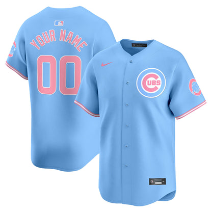 Chicago Cubs Bubblegum Pink Vapor Premier Limited Custom Jersey - All Stitched