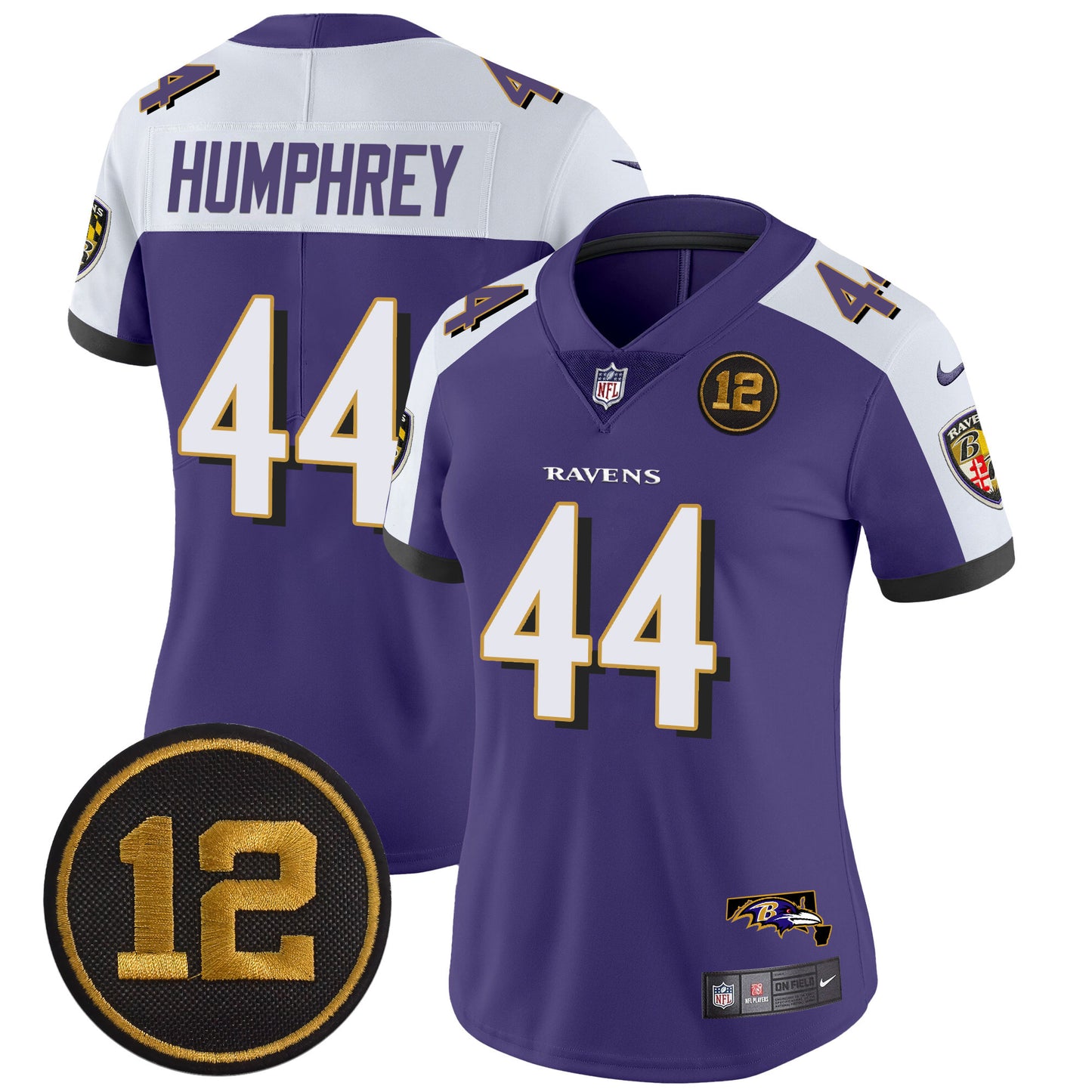 Women's Ravens Jacoby Jones Patch Vapor Limited Jersey - All Stitched