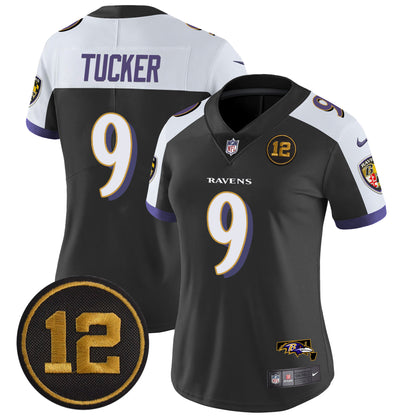 Women's Ravens Jacoby Jones Patch Vapor Limited Jersey - All Stitched