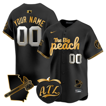 Atlanta Braves The Big Peach Vapor Premier Limited Custom Jersey V3 - All Stitched