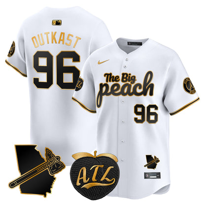 Atlanta Braves The Big Peach Vapor Premier Limited Jersey V3 - All Stitched