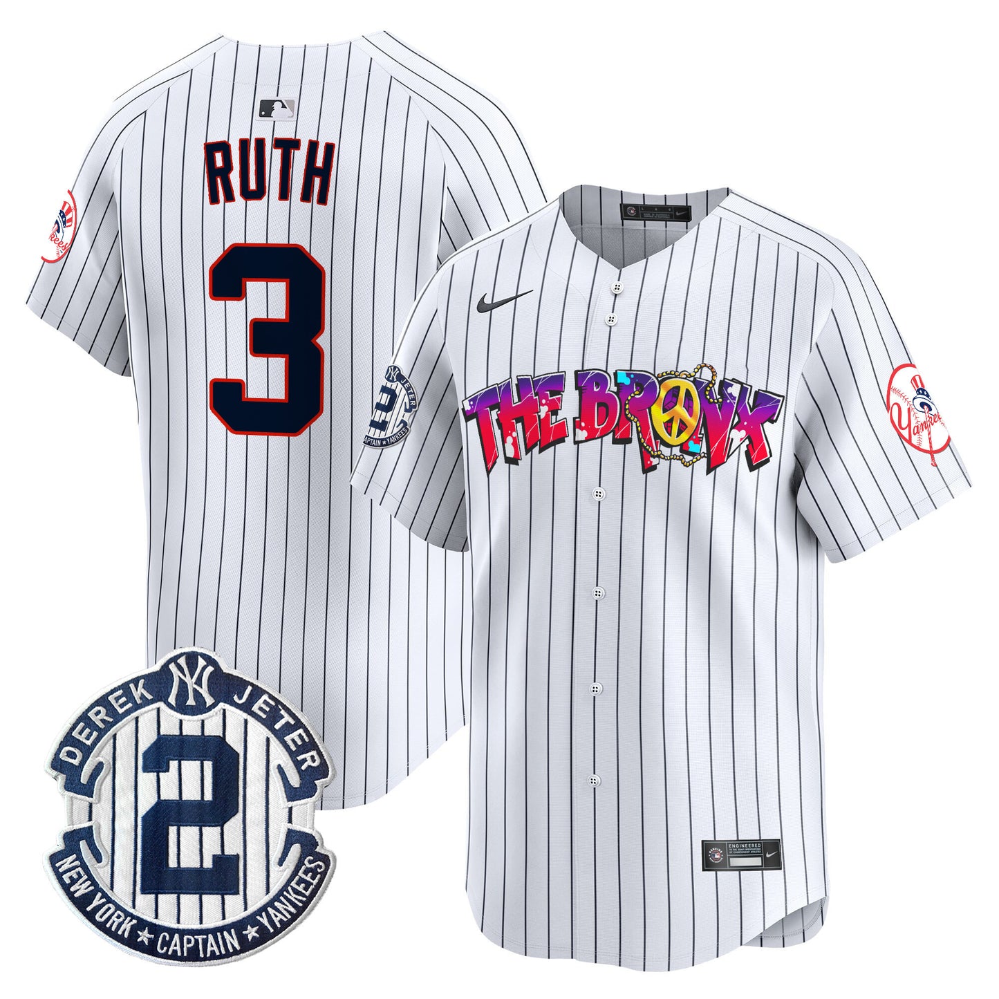 New York Yankees The Bronx Graffiti Vapor Premier Limited Jersey V7 - All Stitched