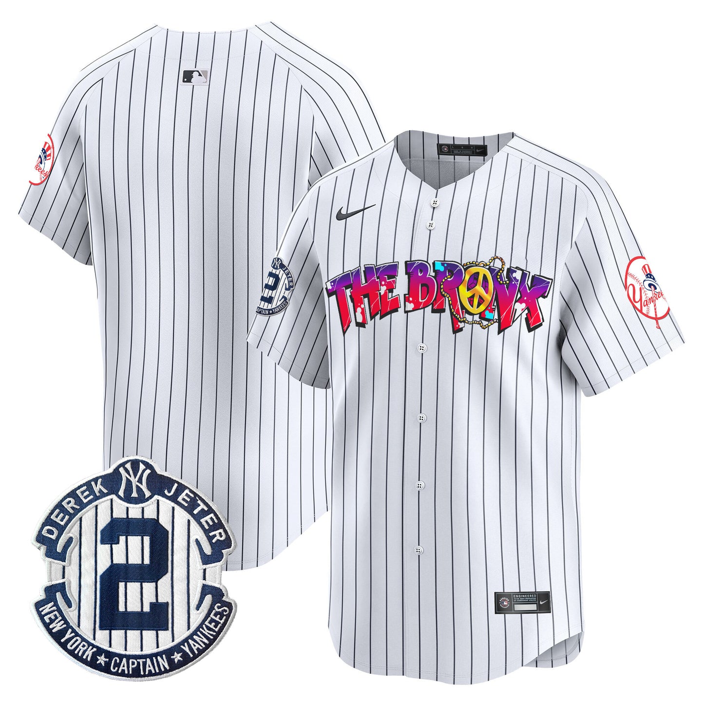 New York Yankees The Bronx Graffiti Vapor Premier Limited Jersey V7 - All Stitched