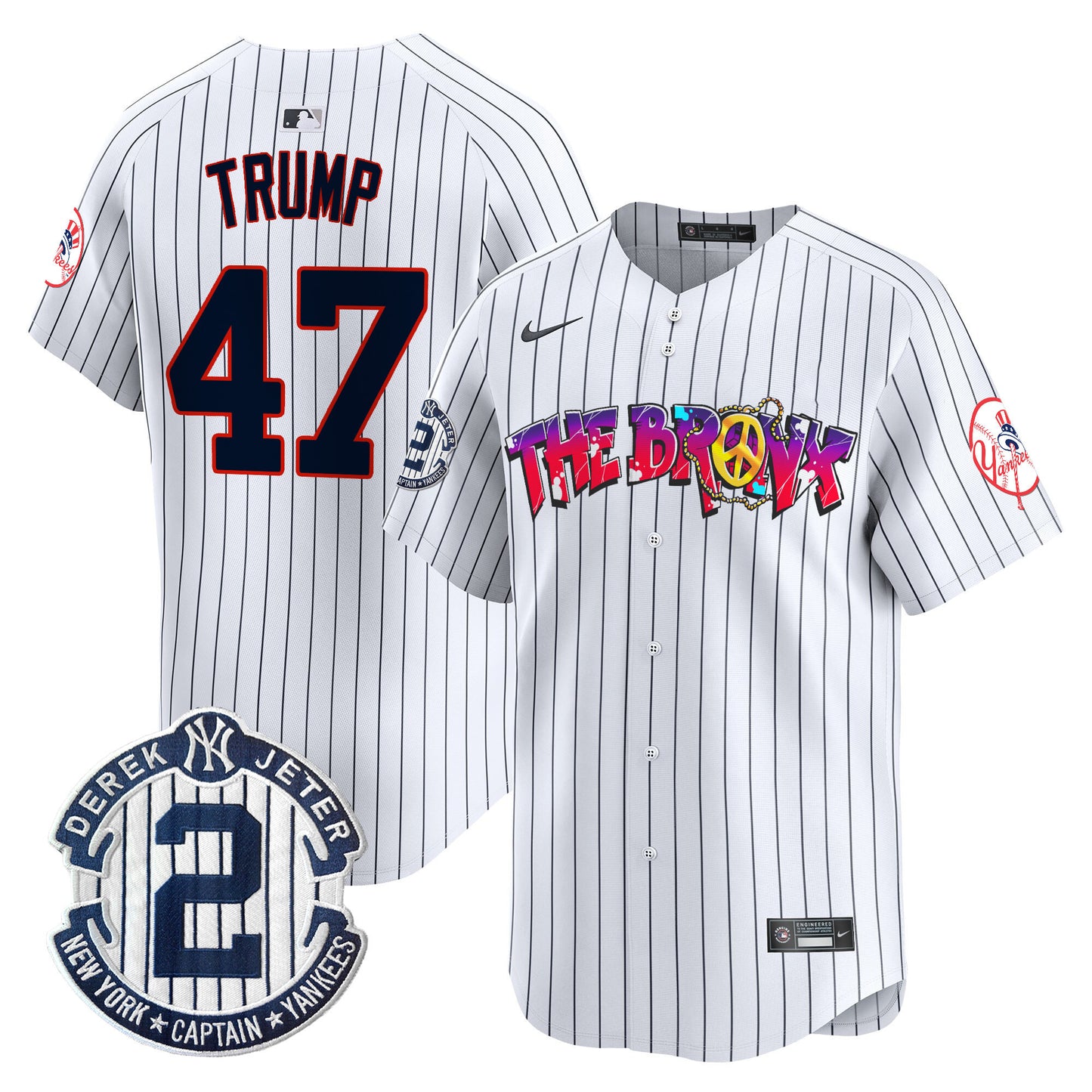 New York Yankees The Bronx Graffiti Vapor Premier Limited Jersey V7 - All Stitched