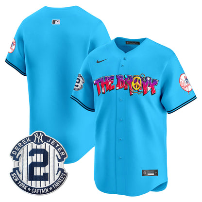 New York Yankees The Bronx Graffiti Vapor Premier Limited Jersey V7 - All Stitched