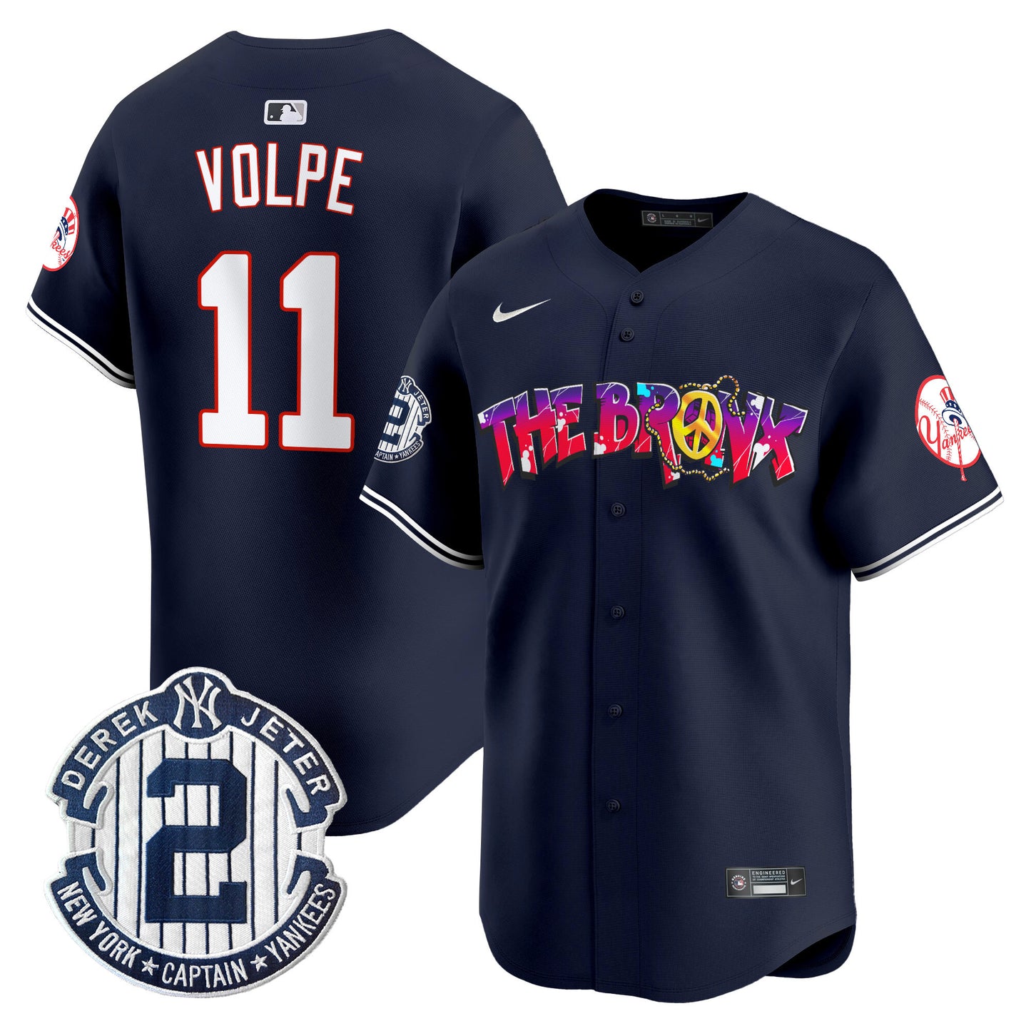 New York Yankees The Bronx Graffiti Vapor Premier Limited Jersey V7 - All Stitched