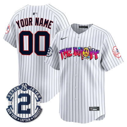 New York Yankees The Bronx Graffiti Vapor Premier Limited Custom Jersey V7 - All Stitched