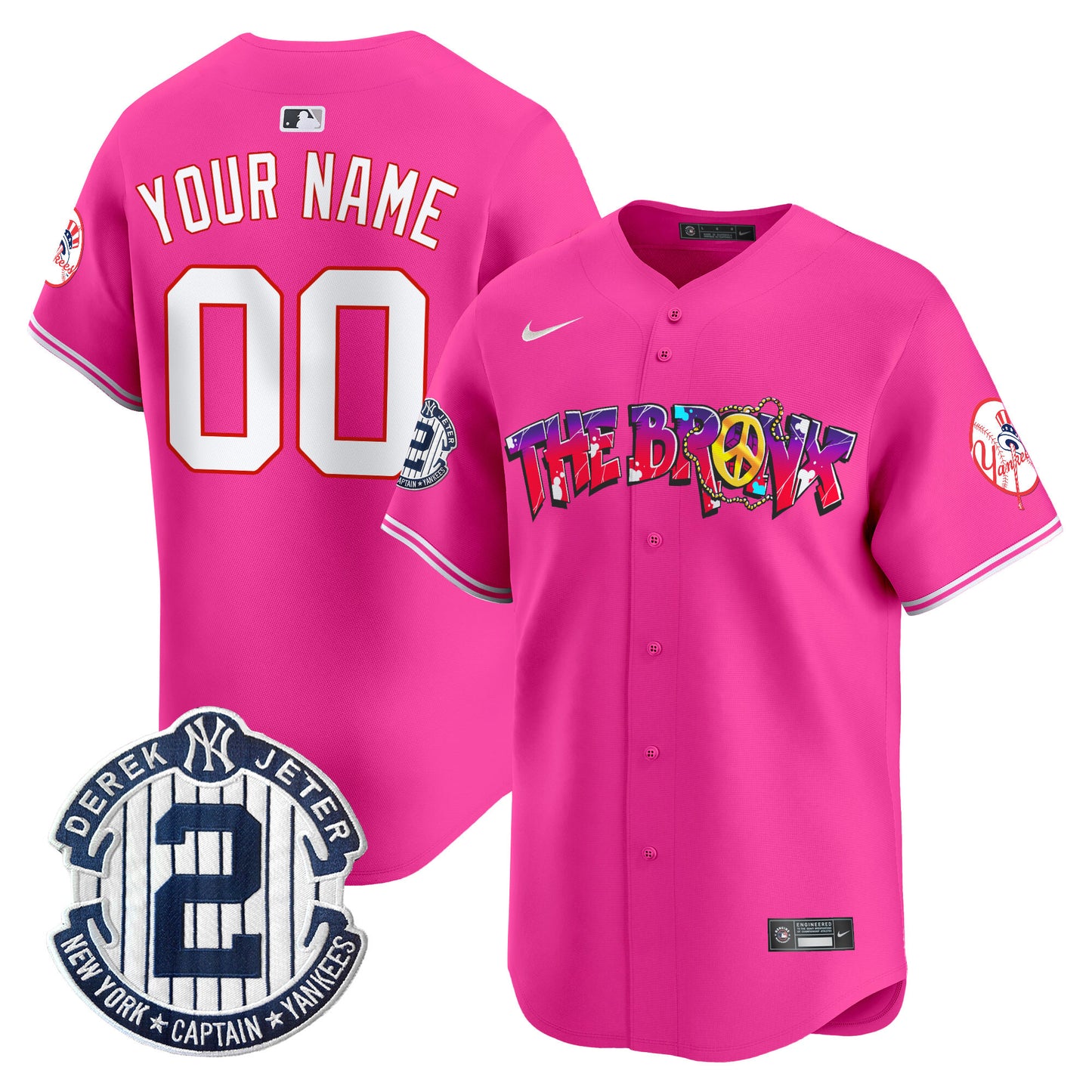 New York Yankees The Bronx Graffiti Vapor Premier Limited Custom Jersey V7 - All Stitched