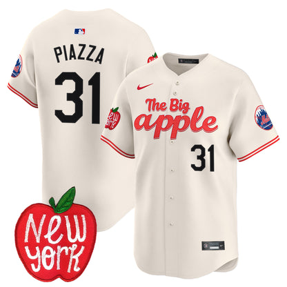 Mets The Big Apple Vapor Premier Limited Jersey - All Stitched